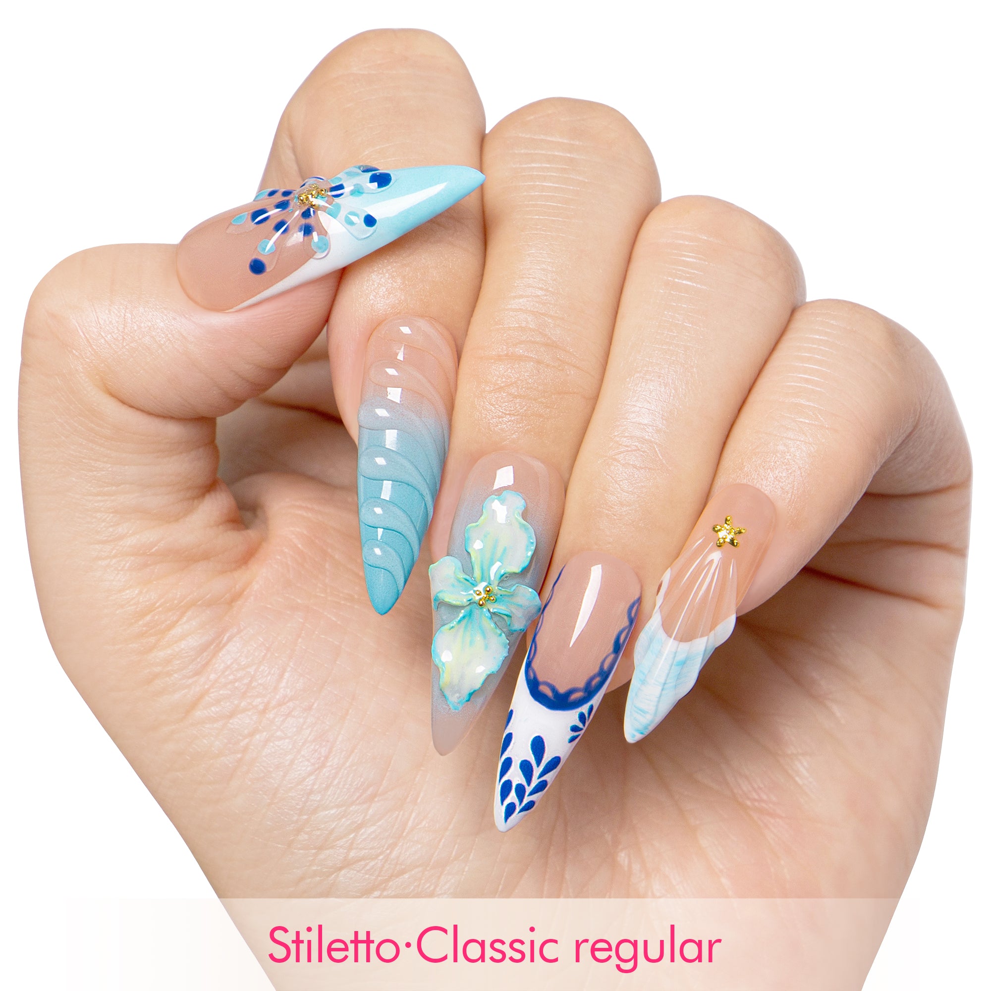 Summer Siren Handmade Nails H551