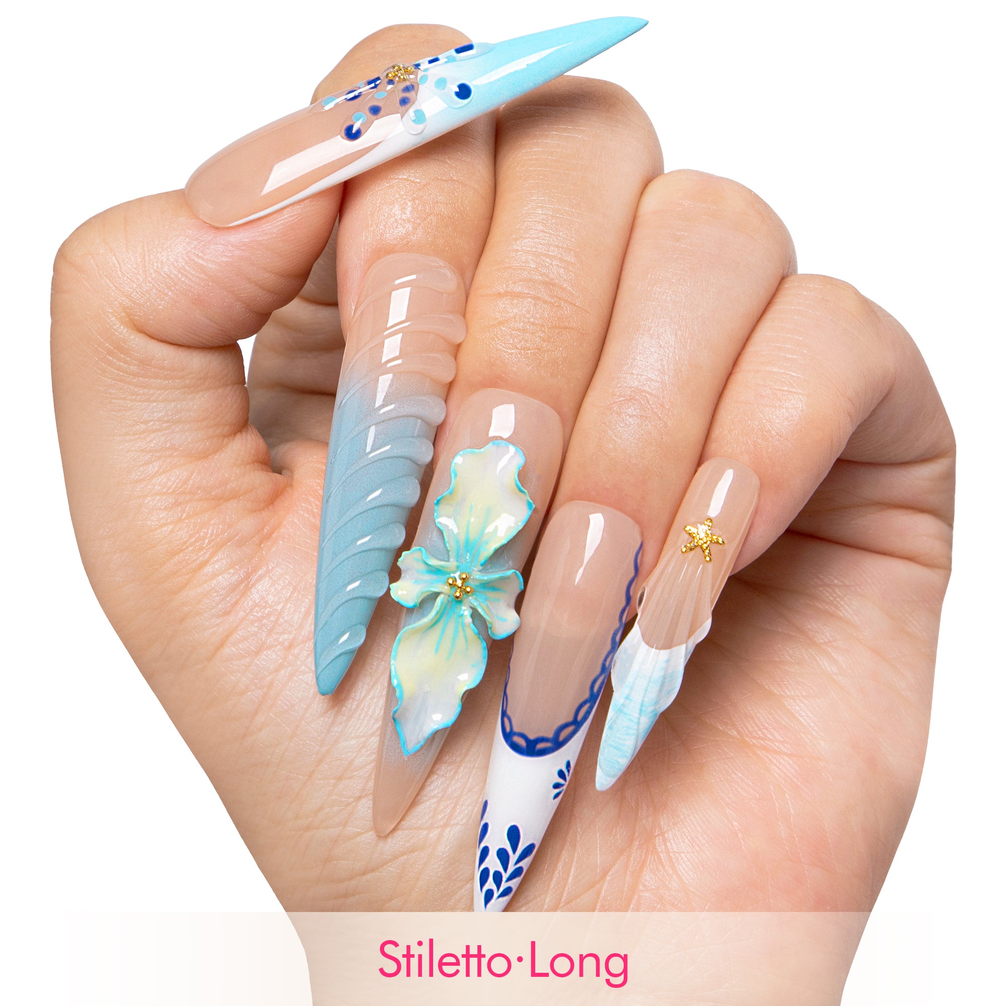 Summer Siren Handmade Nails H551