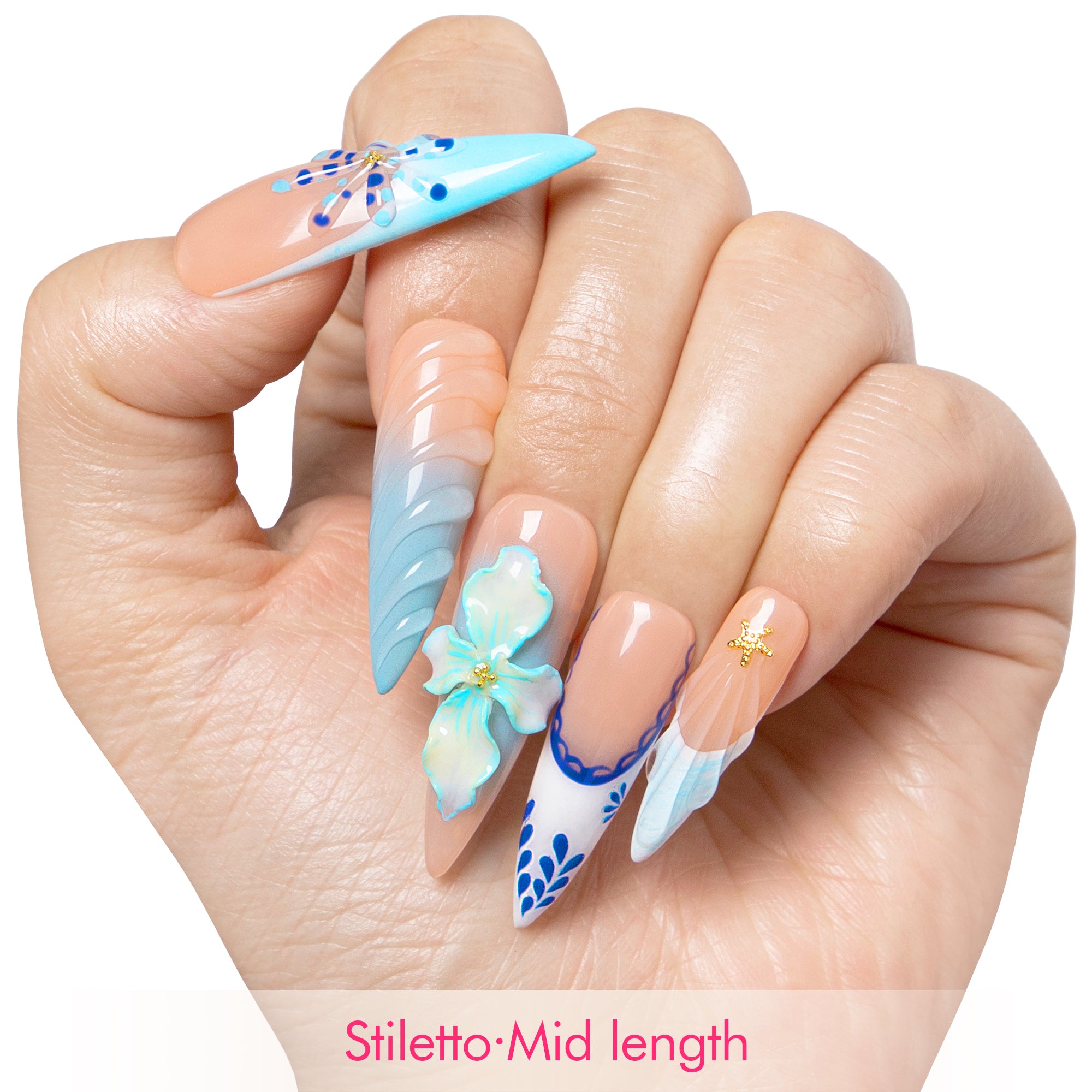 Summer Siren Handmade Nails H551