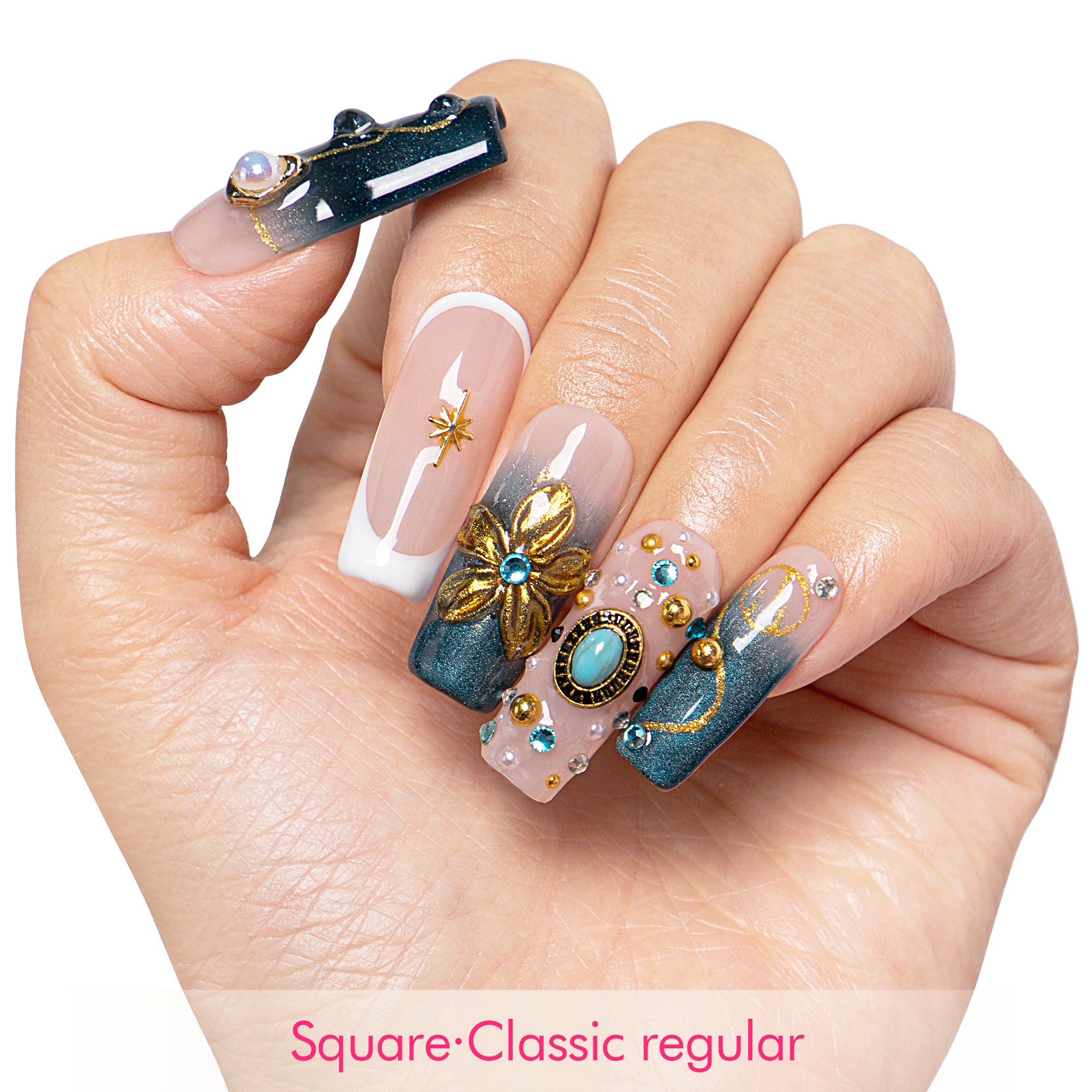 Twilight Treasure Handmade Nails H556