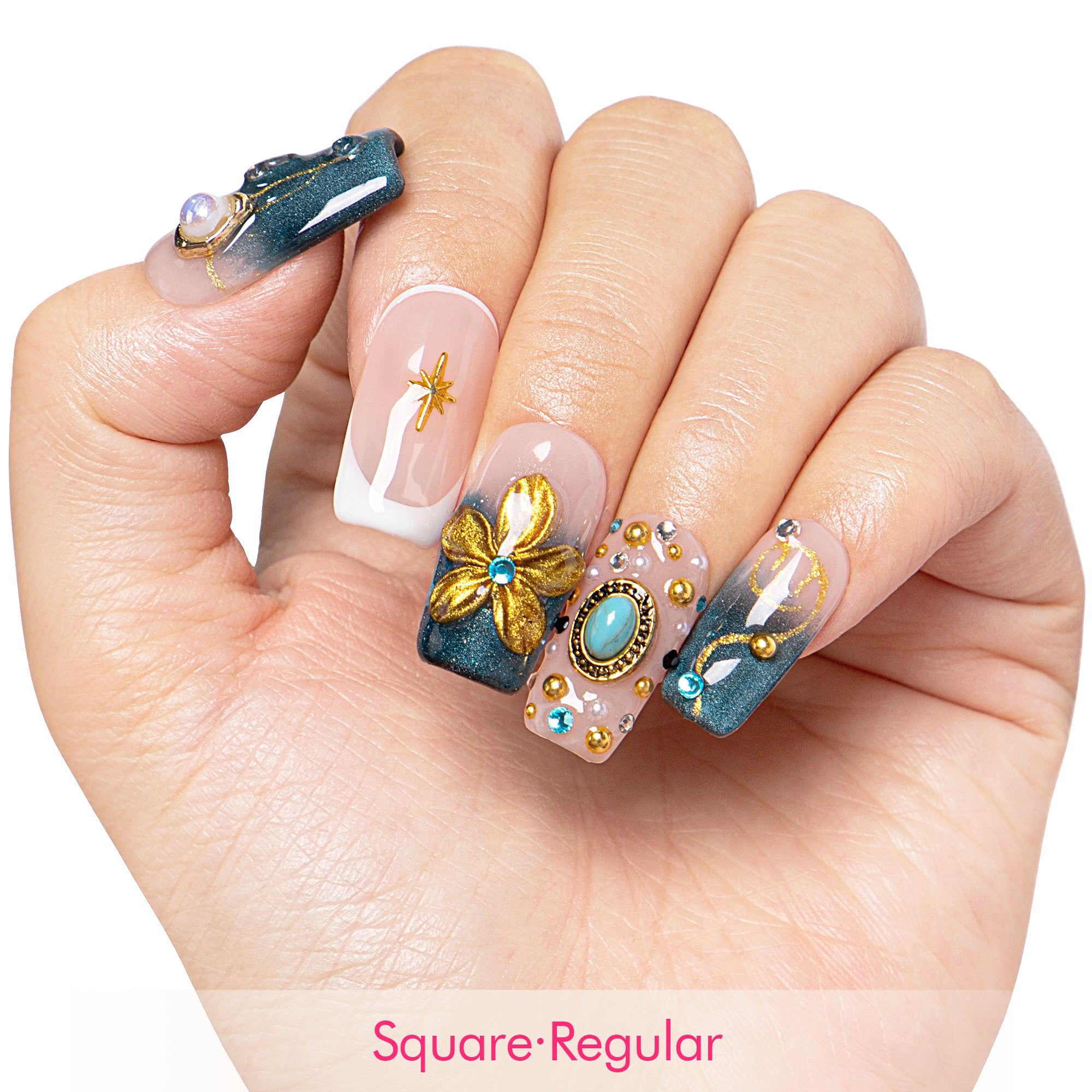 Twilight Treasure Handmade Nails H556