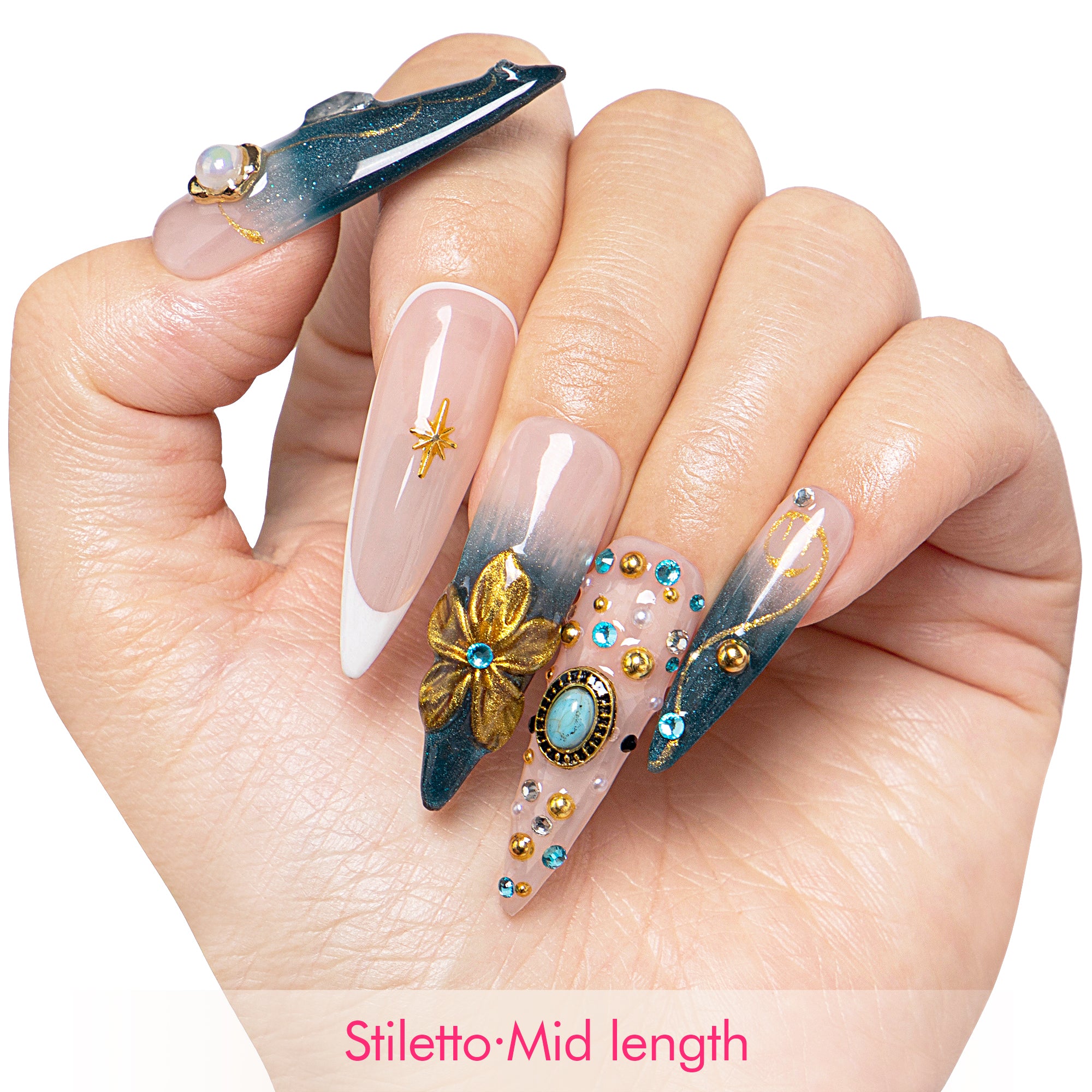 Twilight Treasure Handmade Nails H556