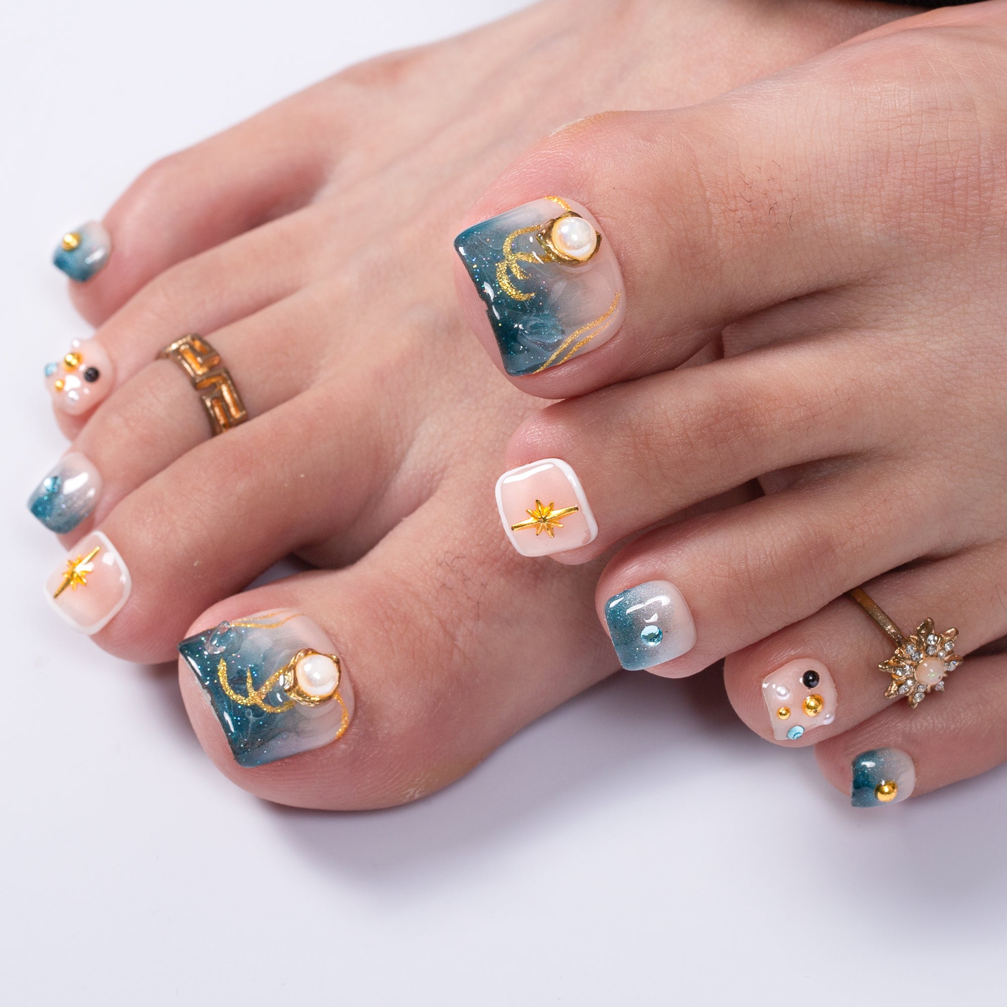 Twilight Treasure T556 Toe Nails - 20Pcs Free Size