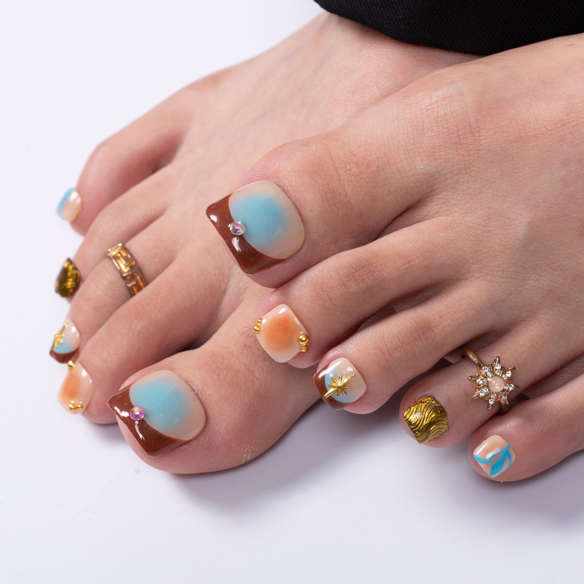 Starlight Muse T558 Toe Nails - 20Pcs Free Size