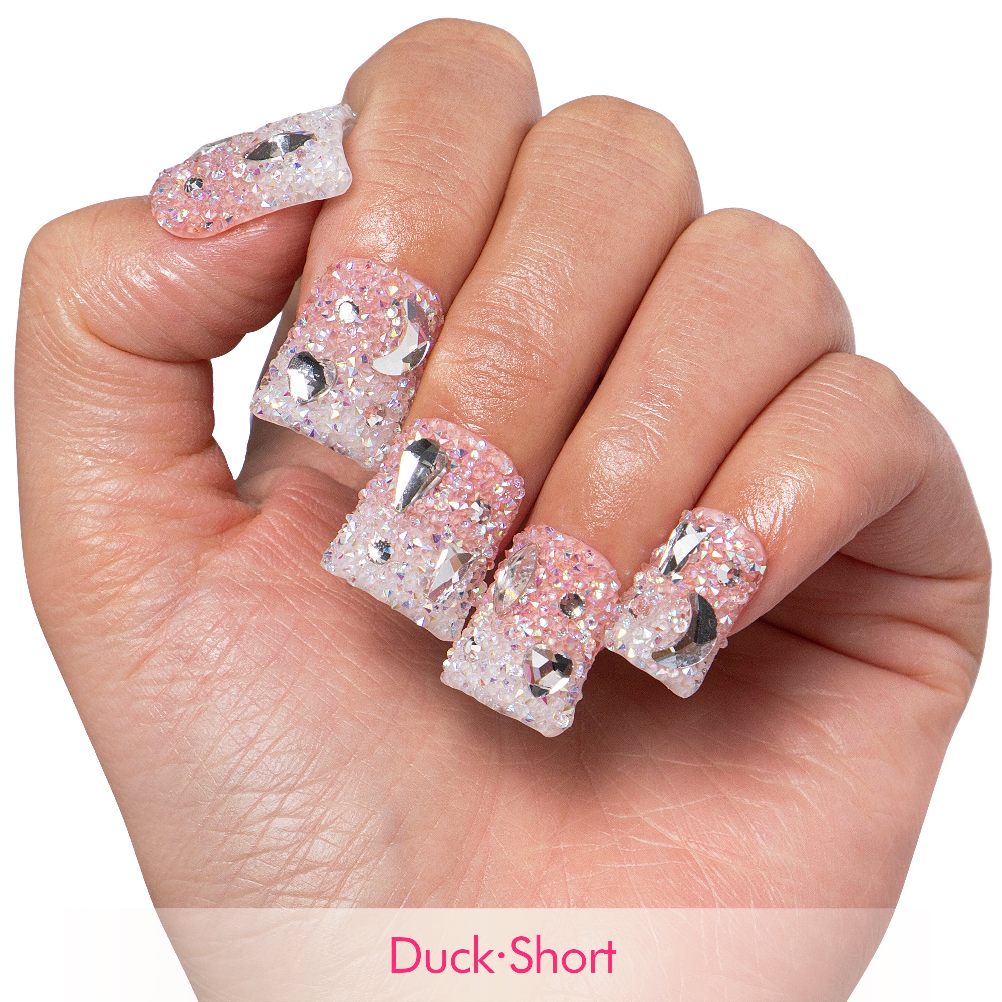 Berry Shake Pink Handmade Nails H56