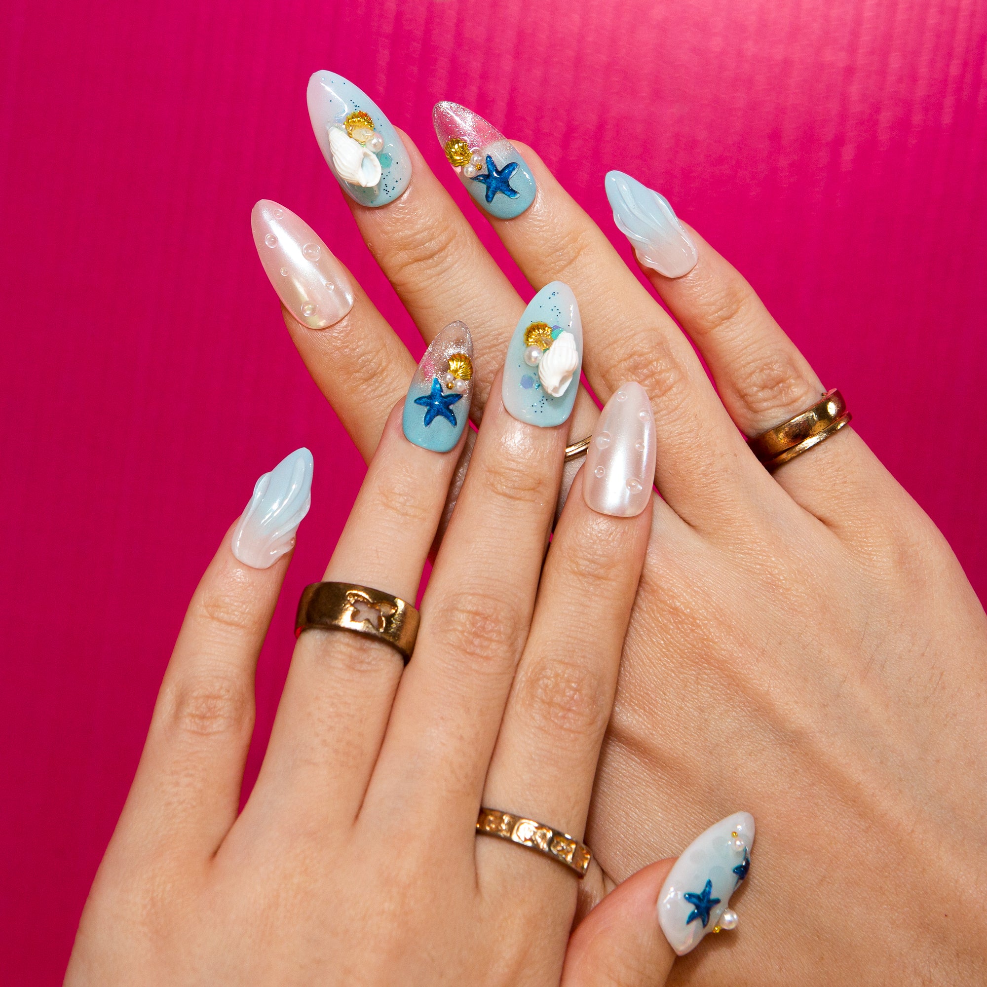 Starfish Kisses Handmade Nails H560