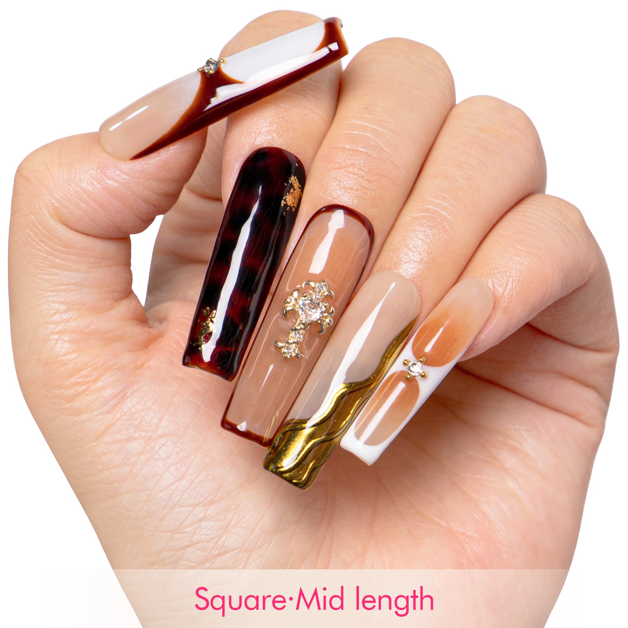 Blessed In Bronze Handmade Nails H561