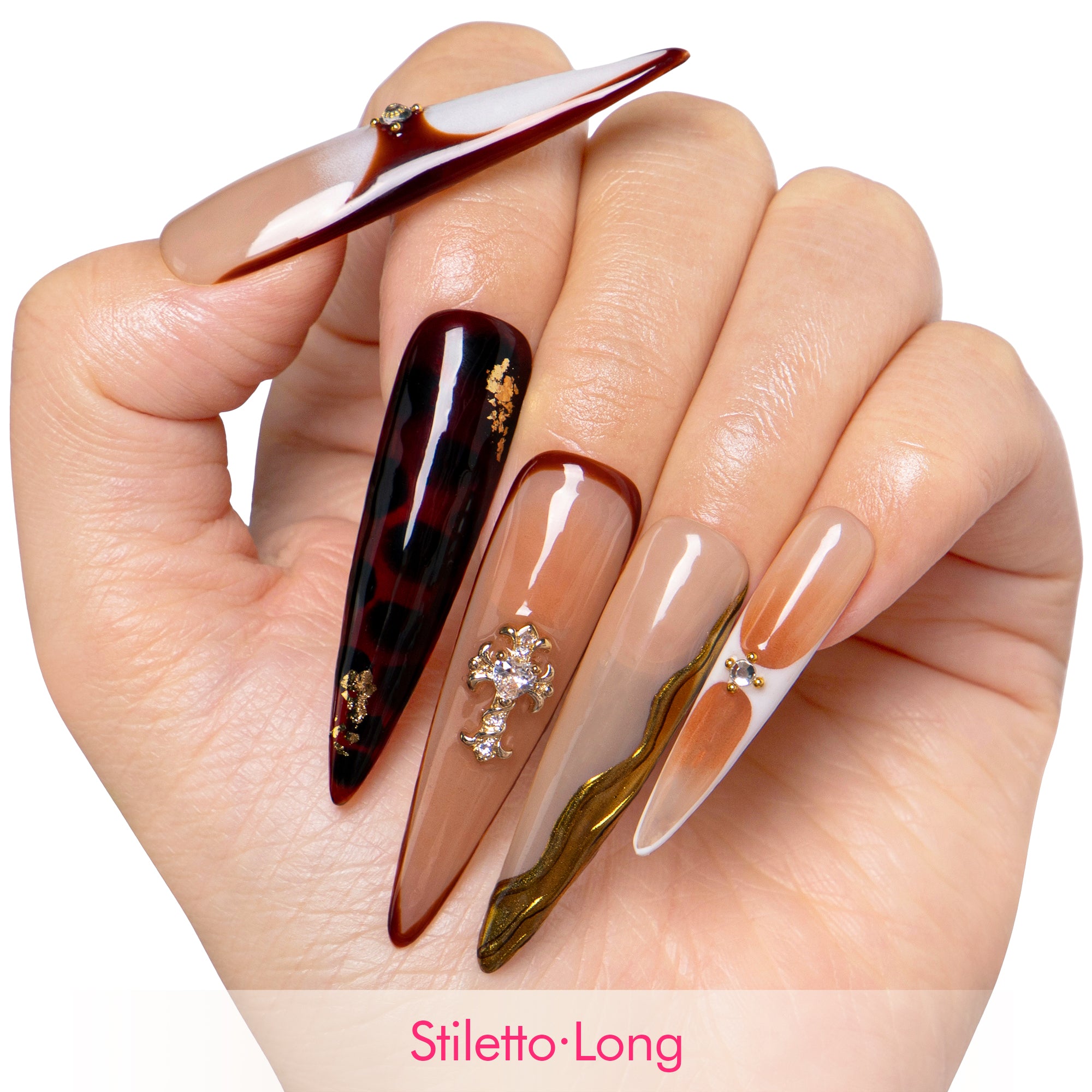 Blessed In Bronze Handmade Nails H561