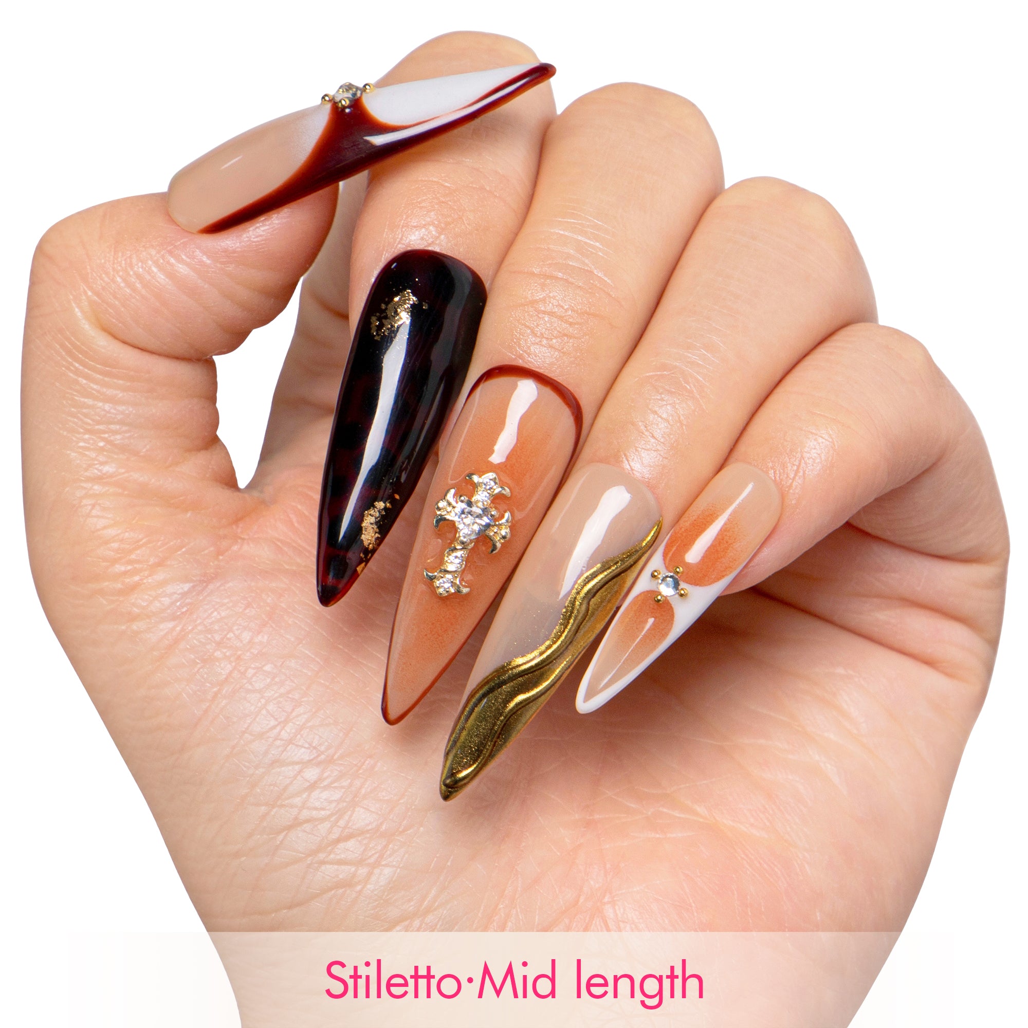 Blessed In Bronze Handmade Nails H561