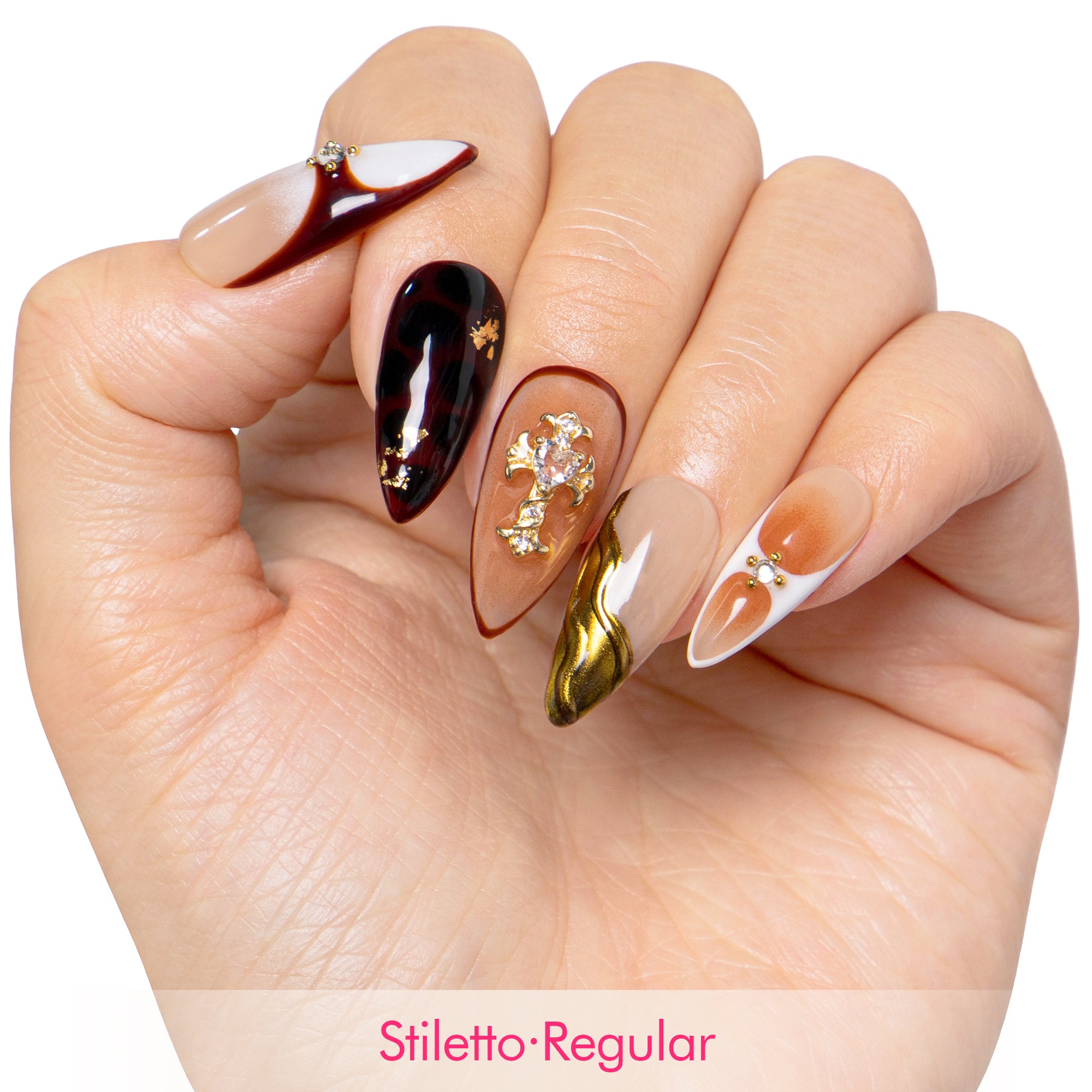 Blessed In Bronze Handmade Nails H561