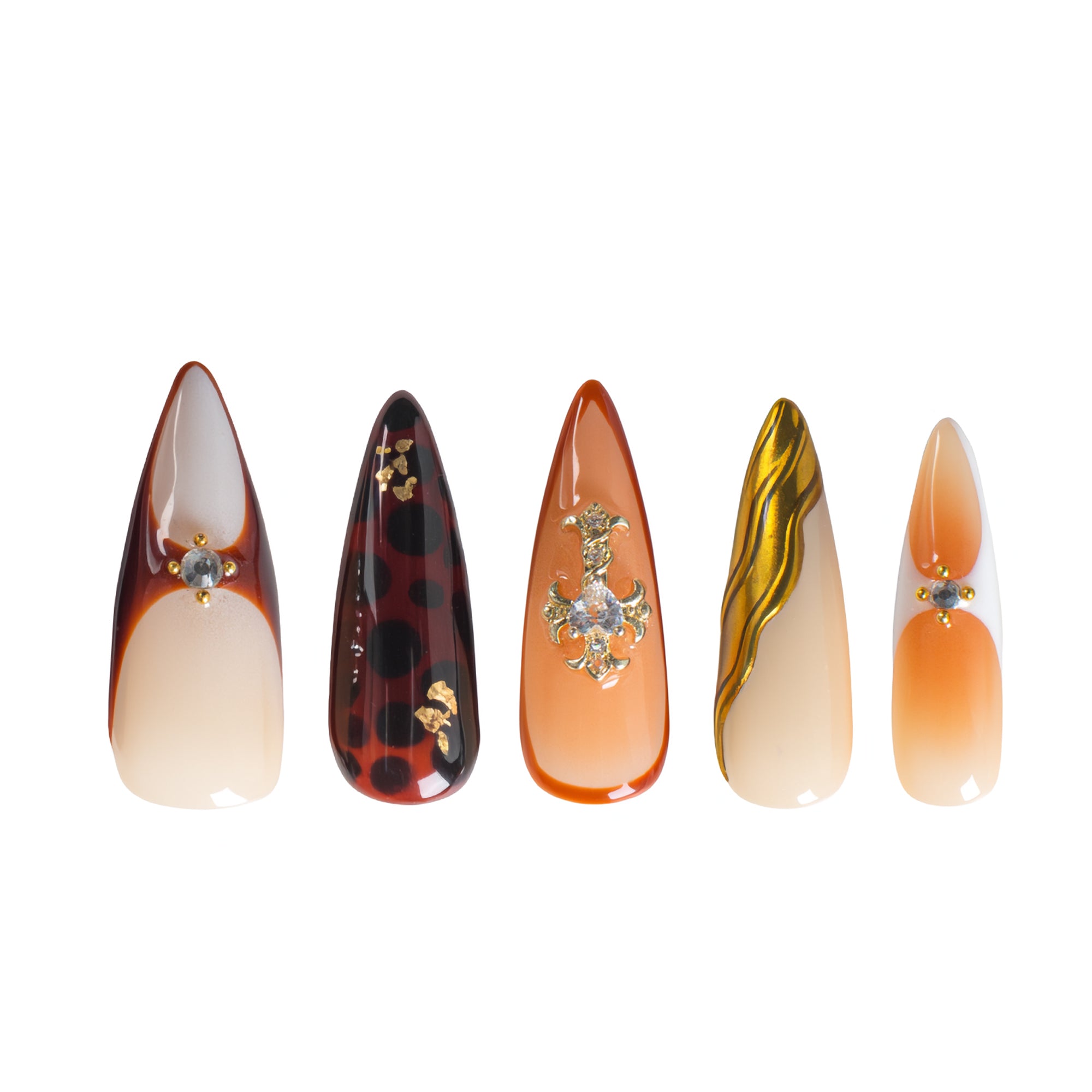 Blessed In Bronze Handmade Nails H561