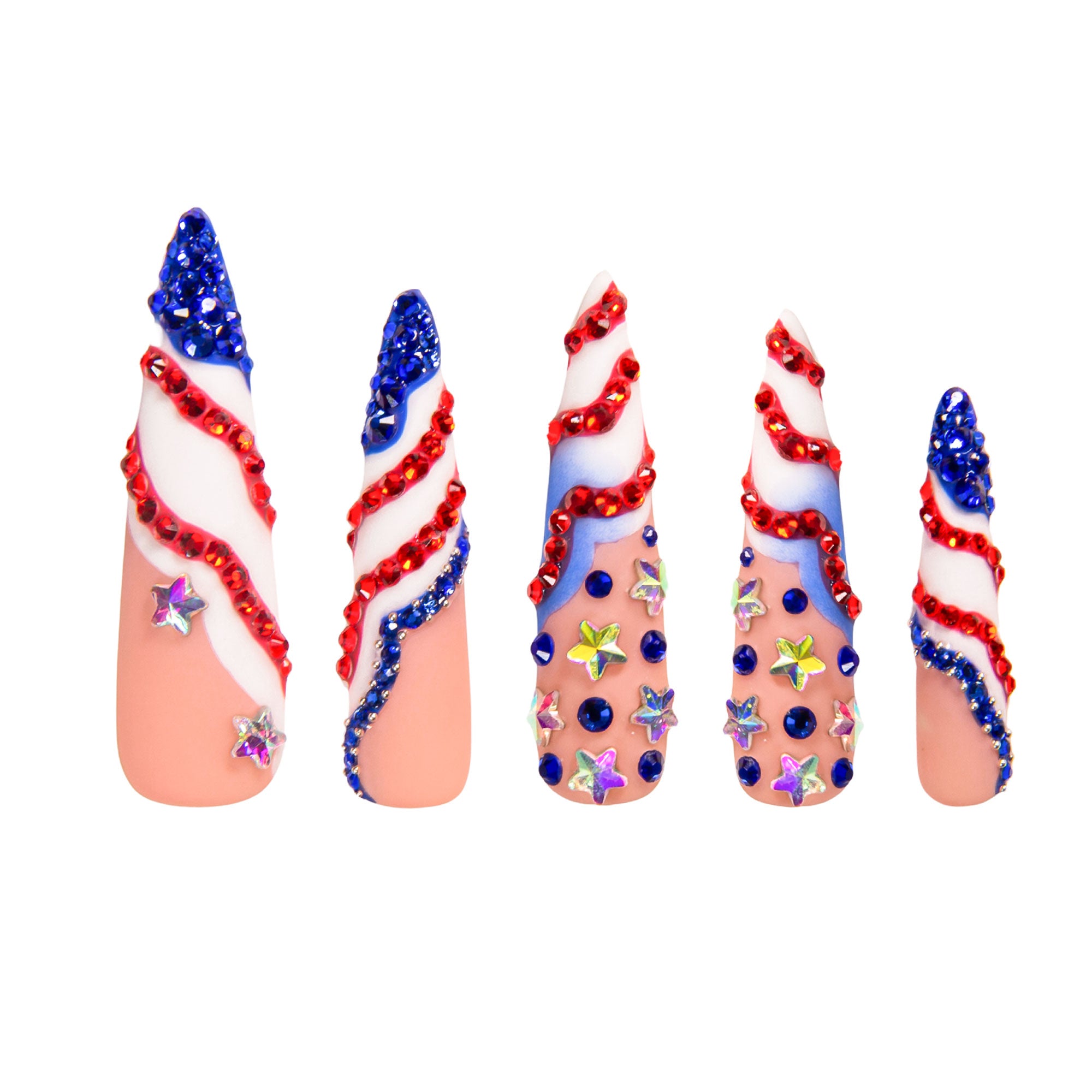 Drippin’ in Freedom Handmade Nails H601