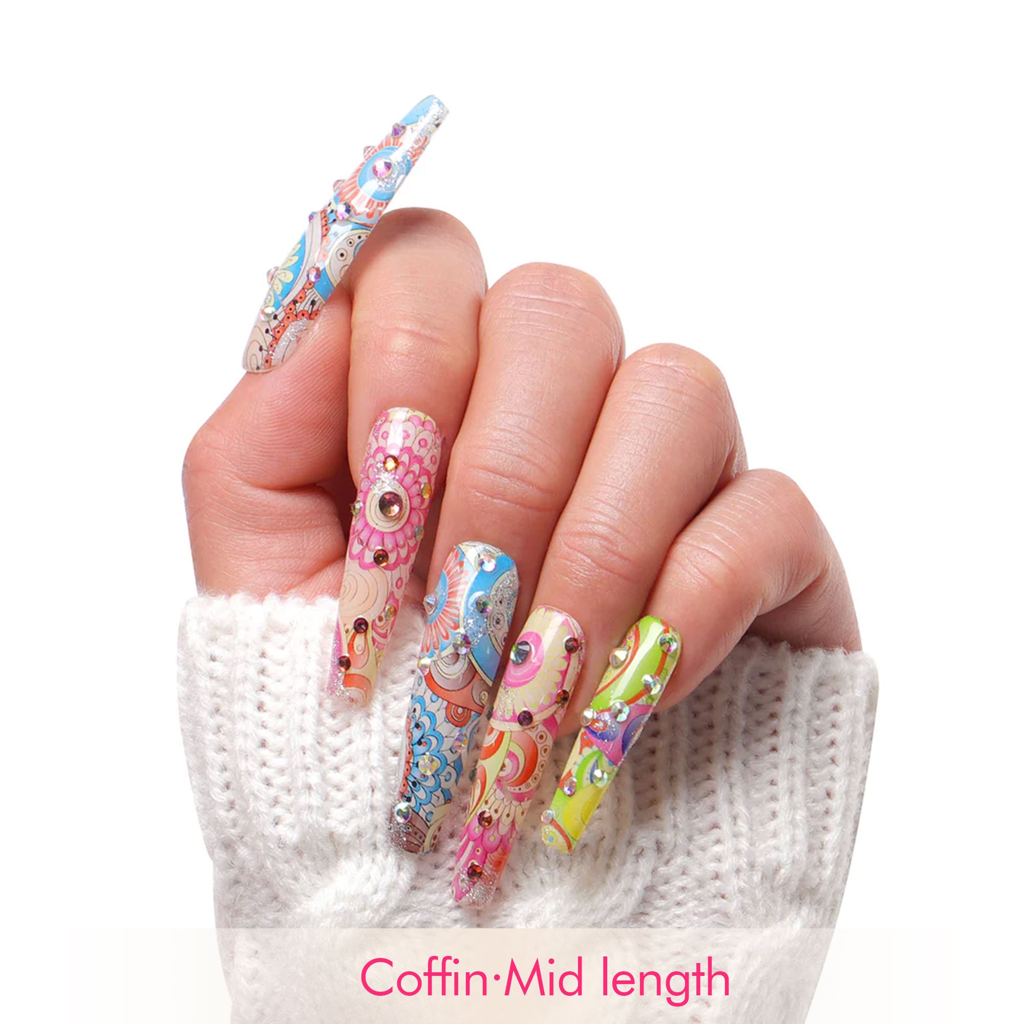 Boho Rhapsody Handmade Nails H57