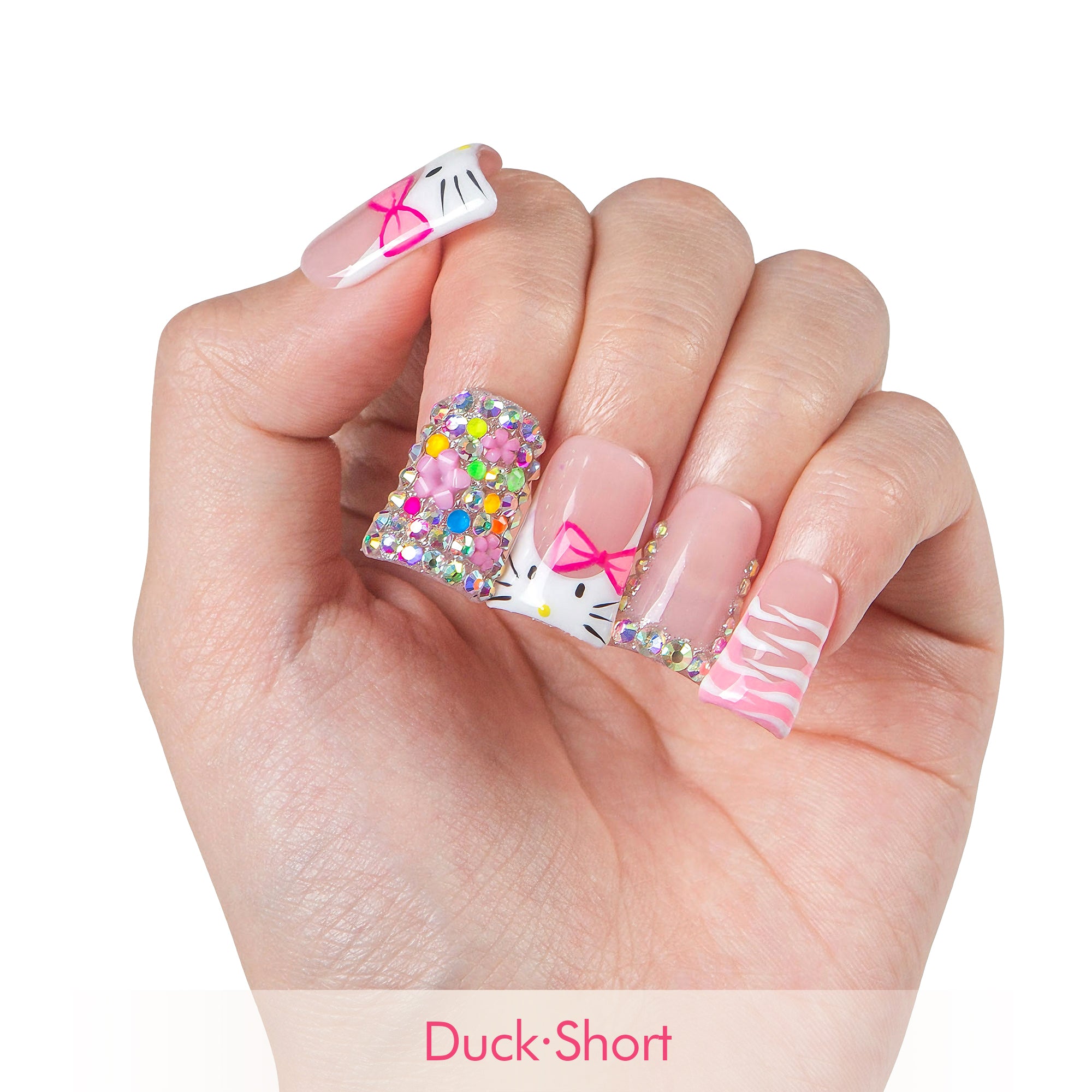 Kiss Me In Kawaii Handmade Nails H577