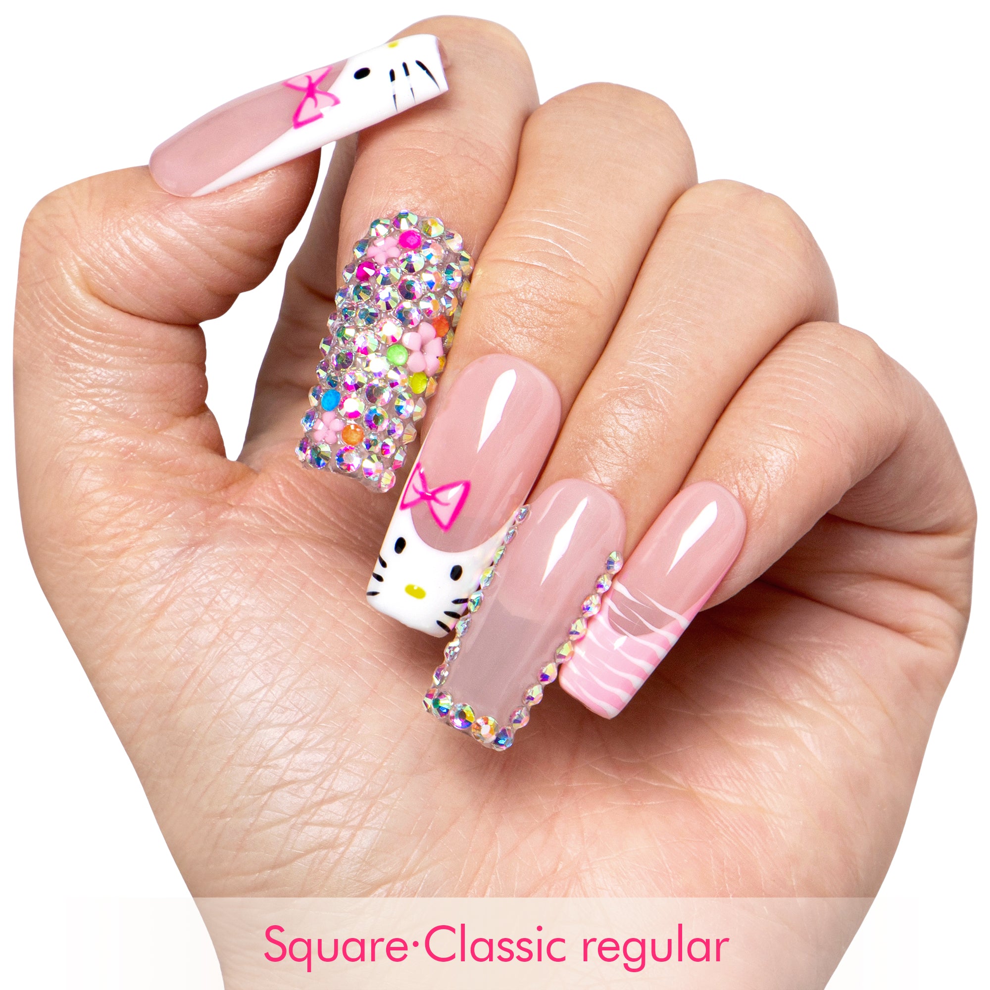Kiss Me In Kawaii Handmade Nails H577