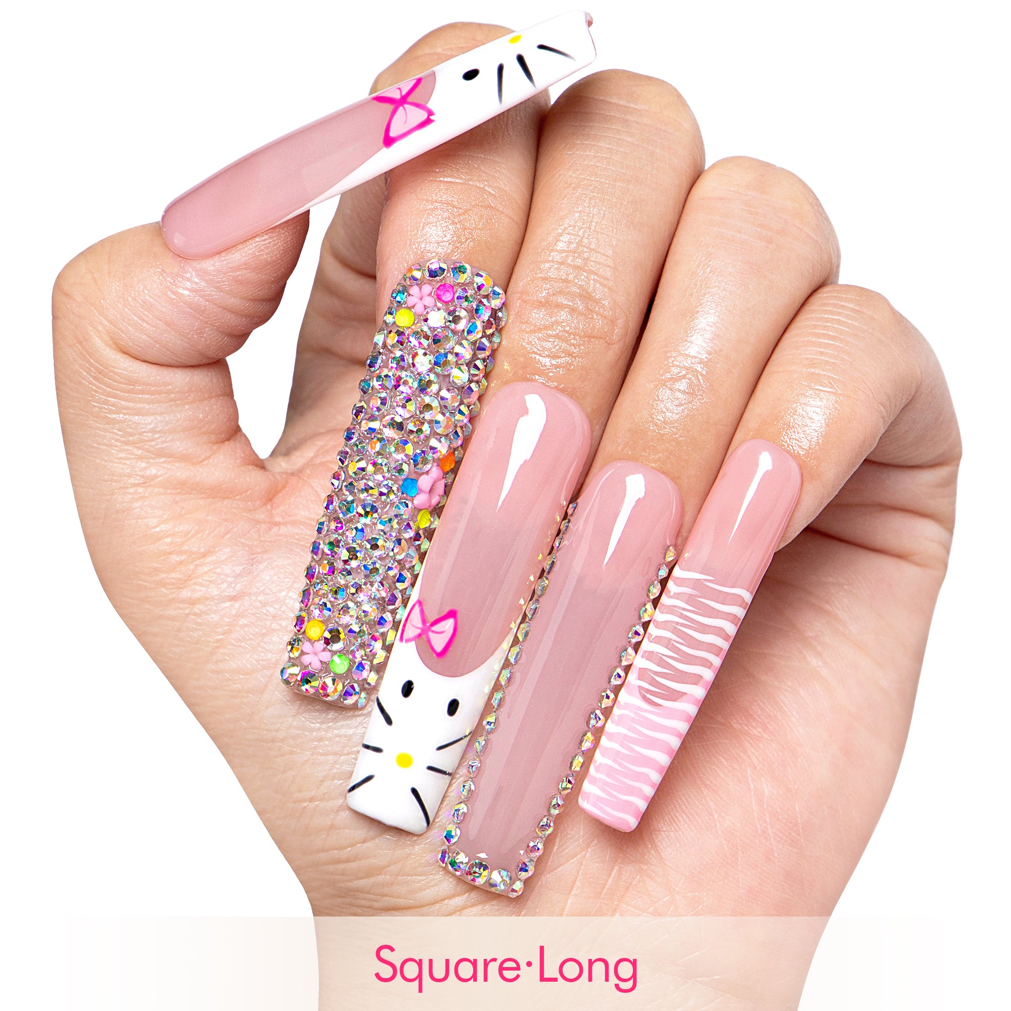 Kiss Me In Kawaii Handmade Nails H577