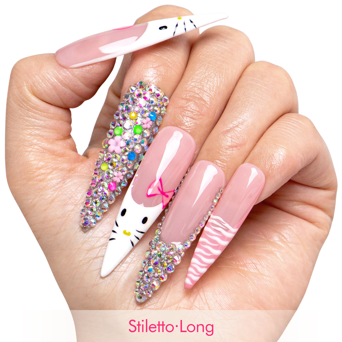 Kiss Me In Kawaii Handmade Nails H577