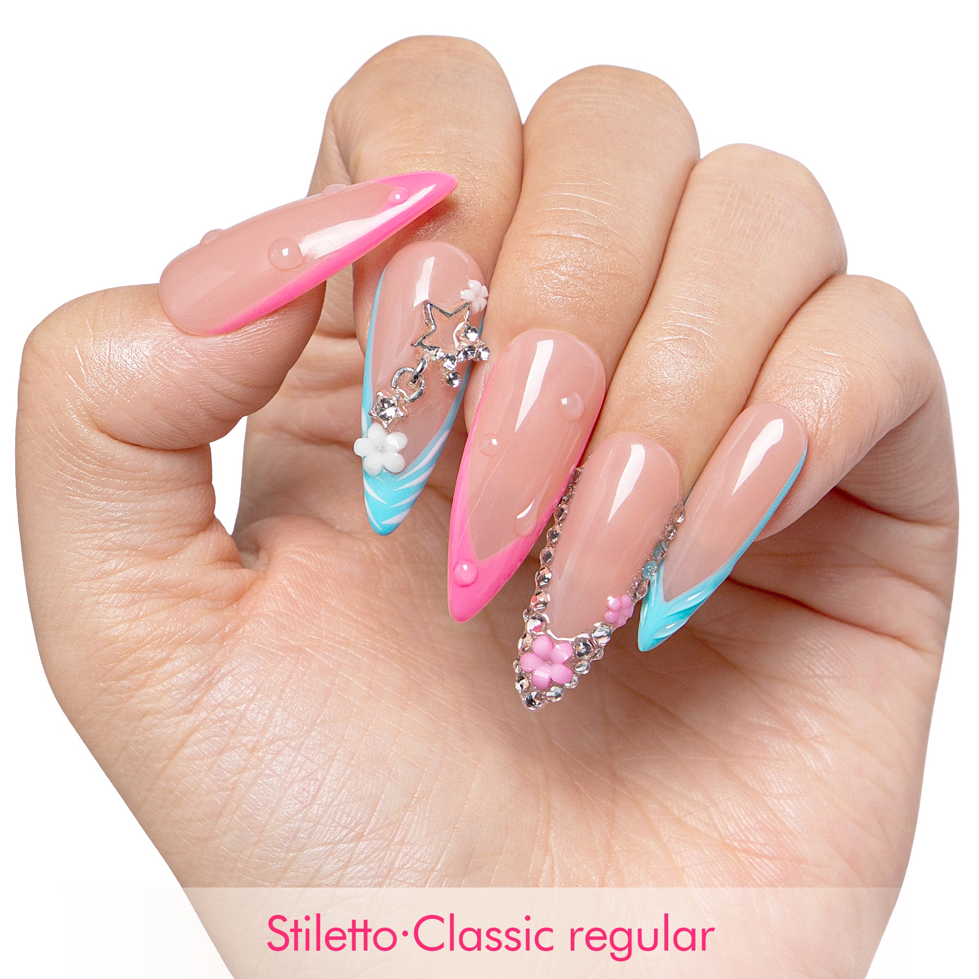 Cotton Candy Obsession Handmade Nails H581