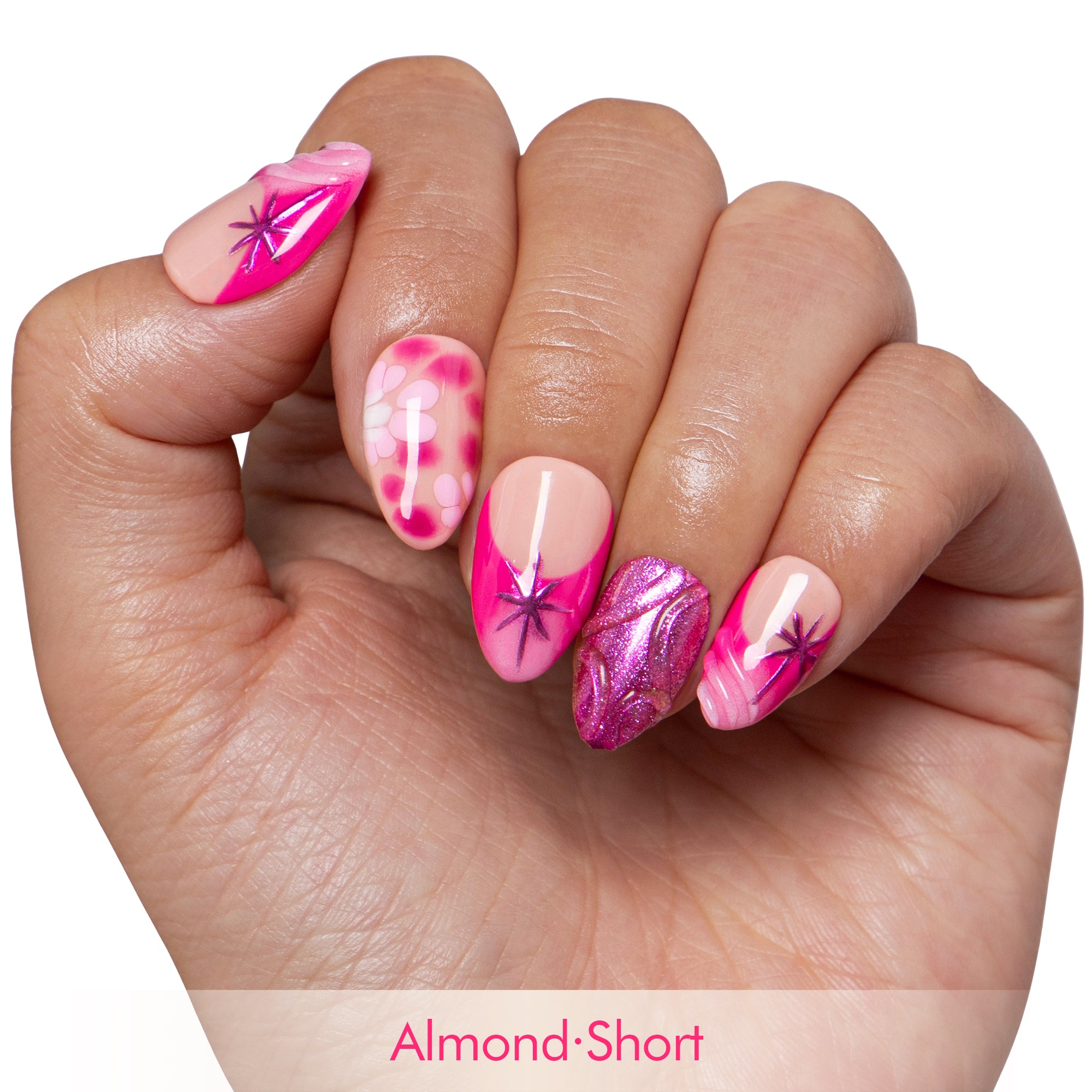 Pinkalicious Handmade Nails H584