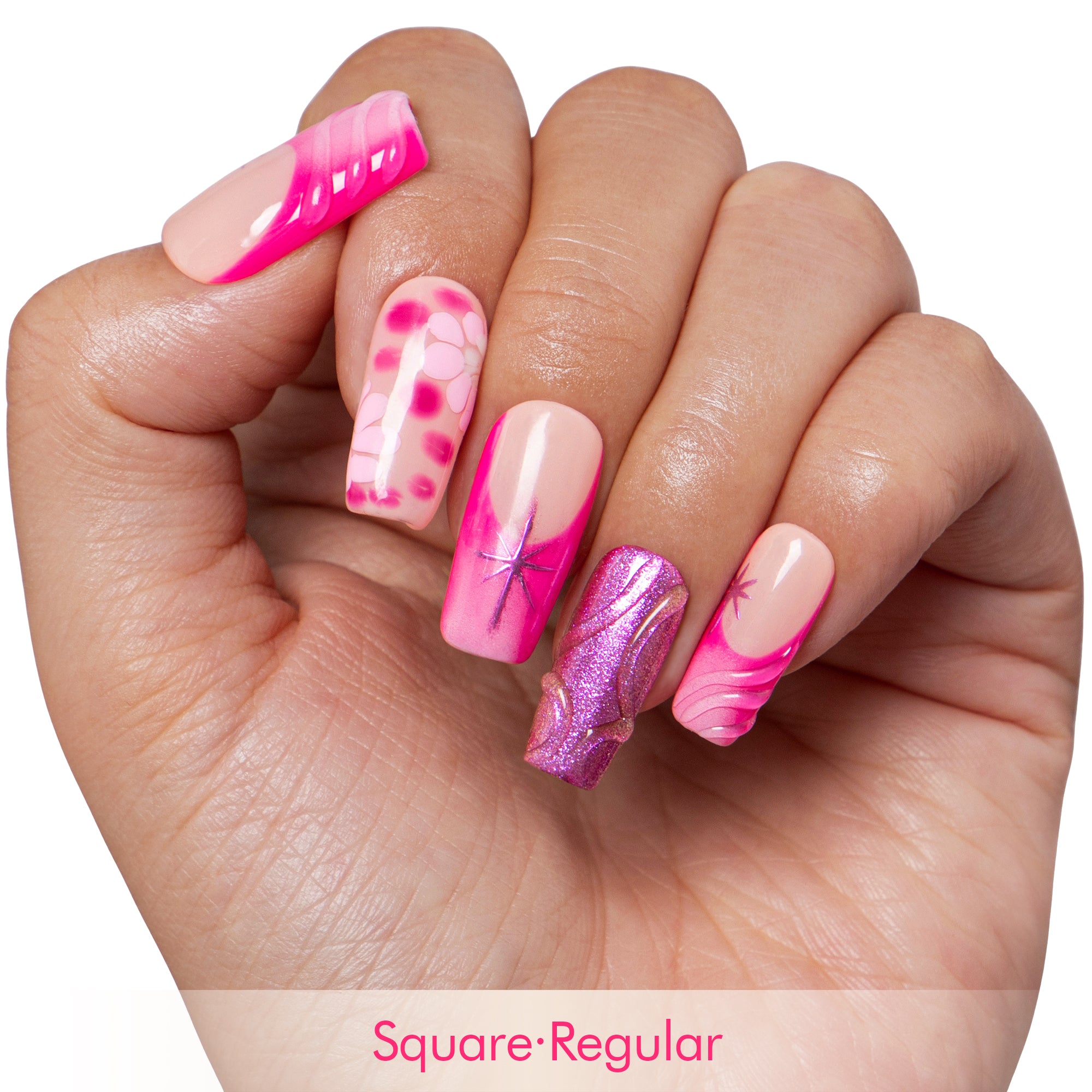 Pinkalicious Handmade Nails H584