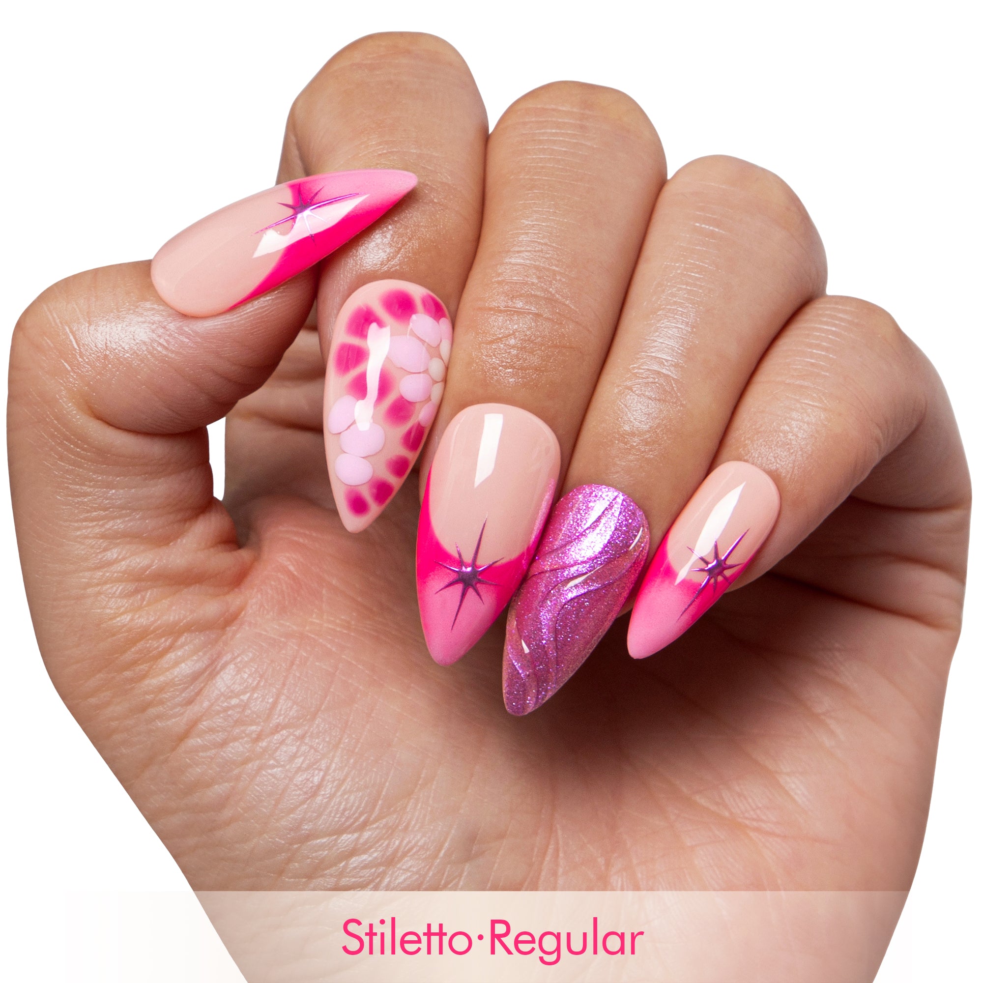 Pinkalicious Handmade Nails H584