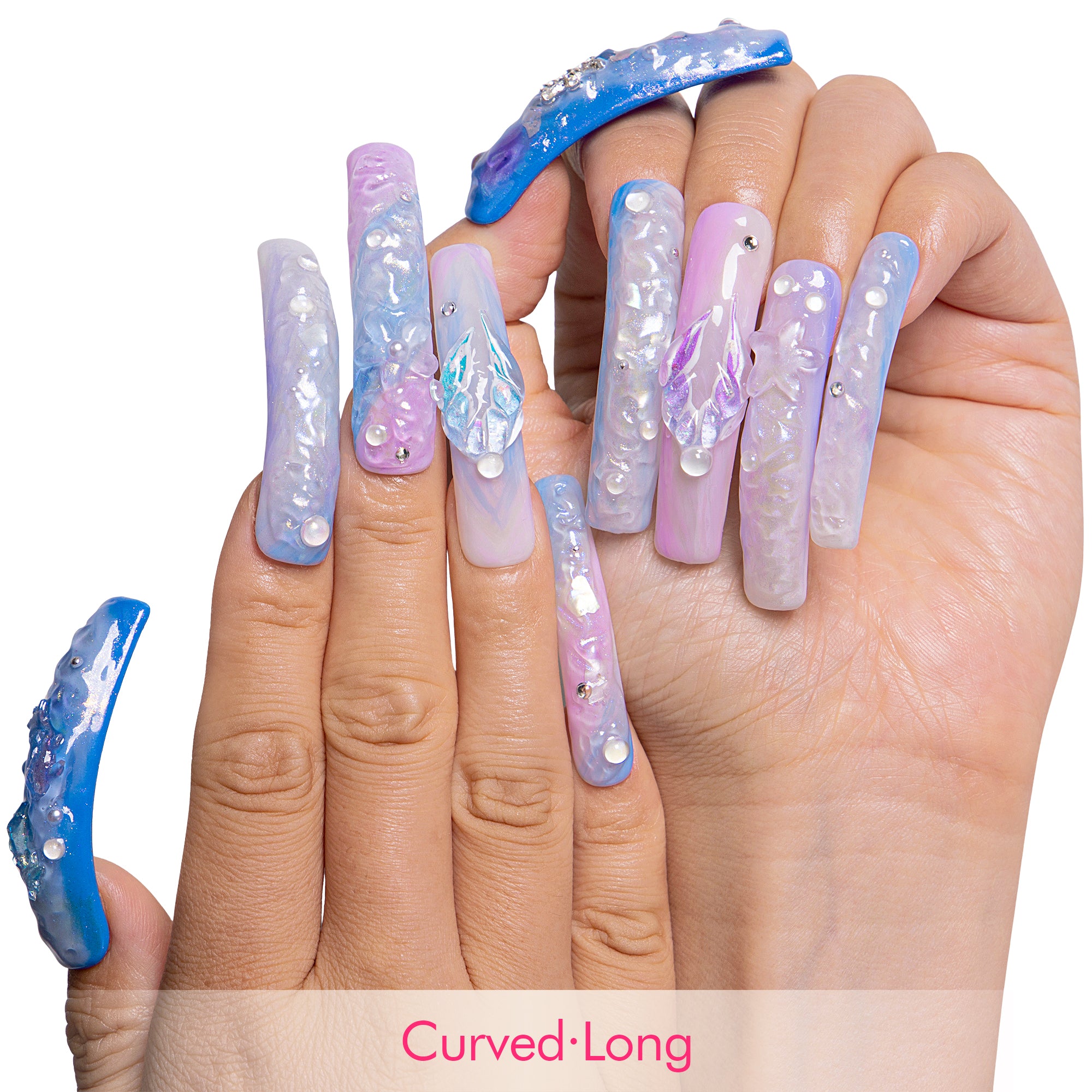 Pisces Moonrise Handmade Nails H592