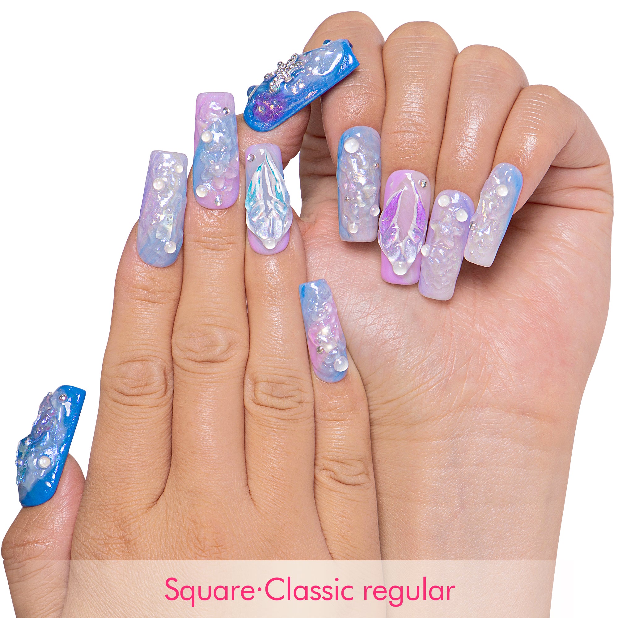 Pisces Moonrise Handmade Nails H592