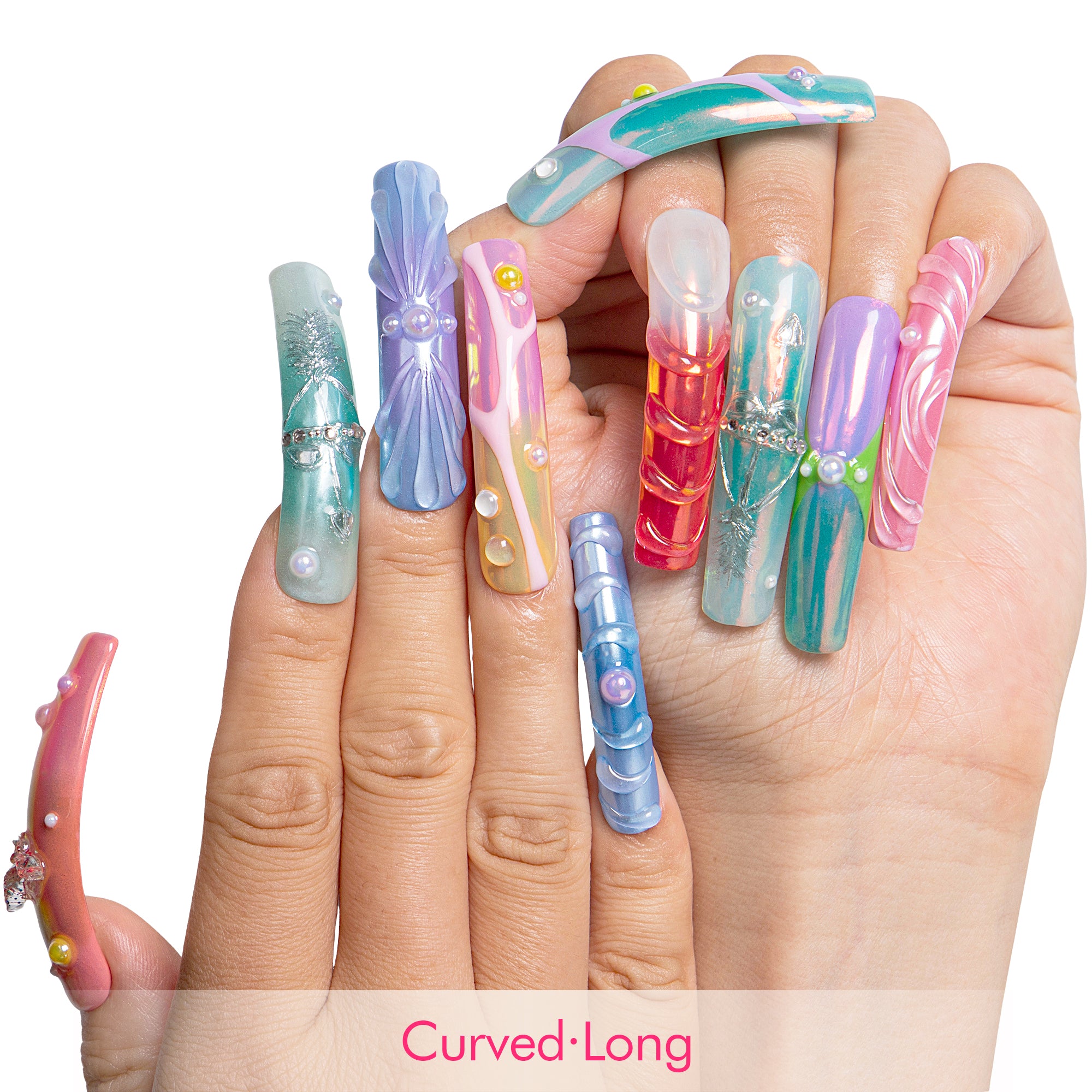 Sagittarius Spark Handmade Nails H594