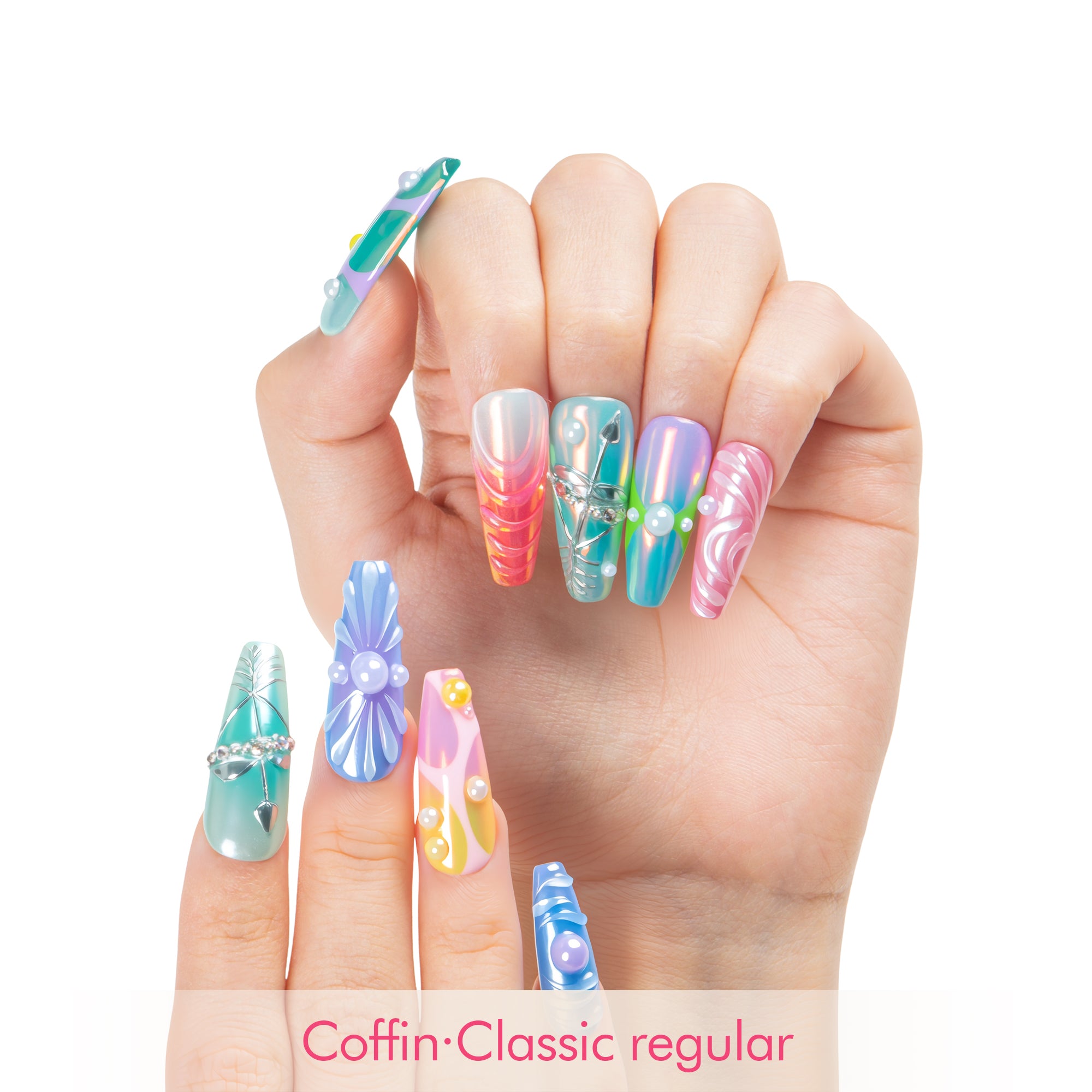 Sagittarius Spark Handmade Nails H594