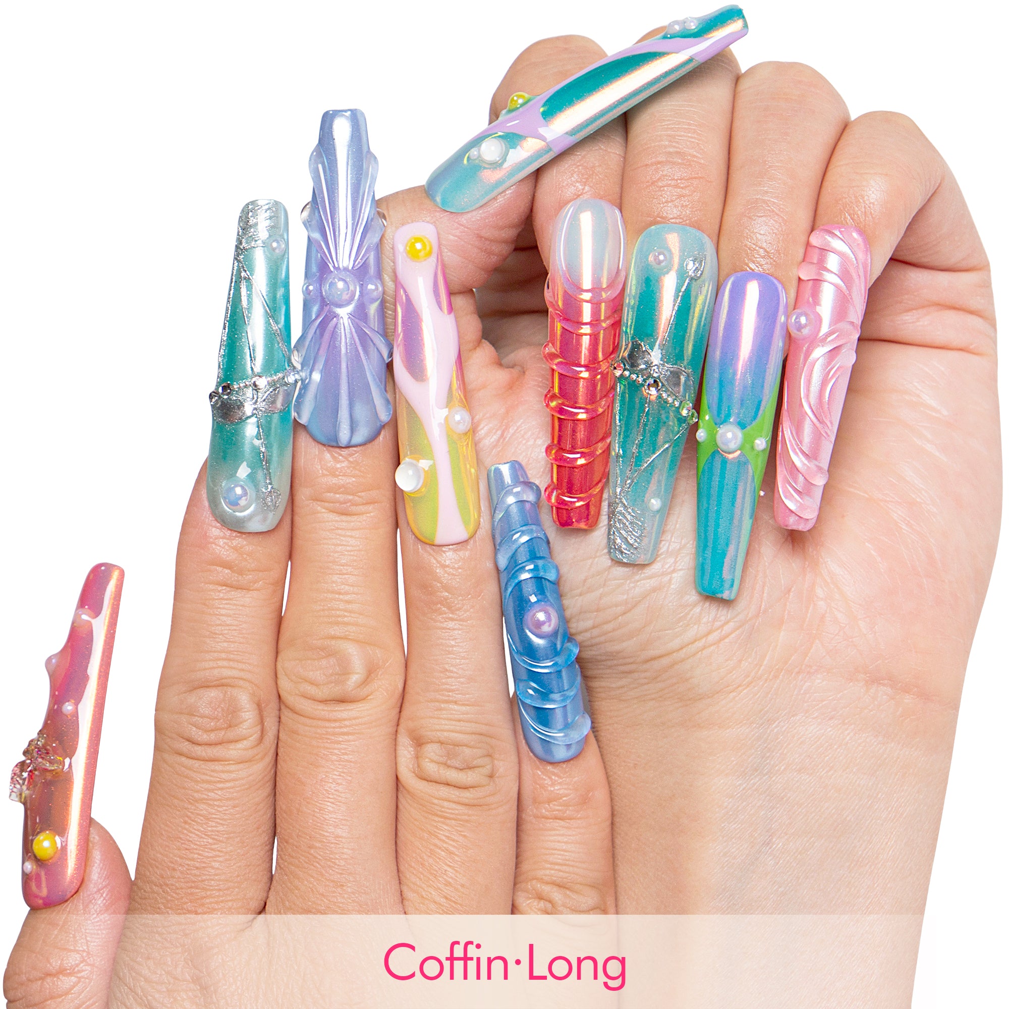 Sagittarius Spark Handmade Nails H594