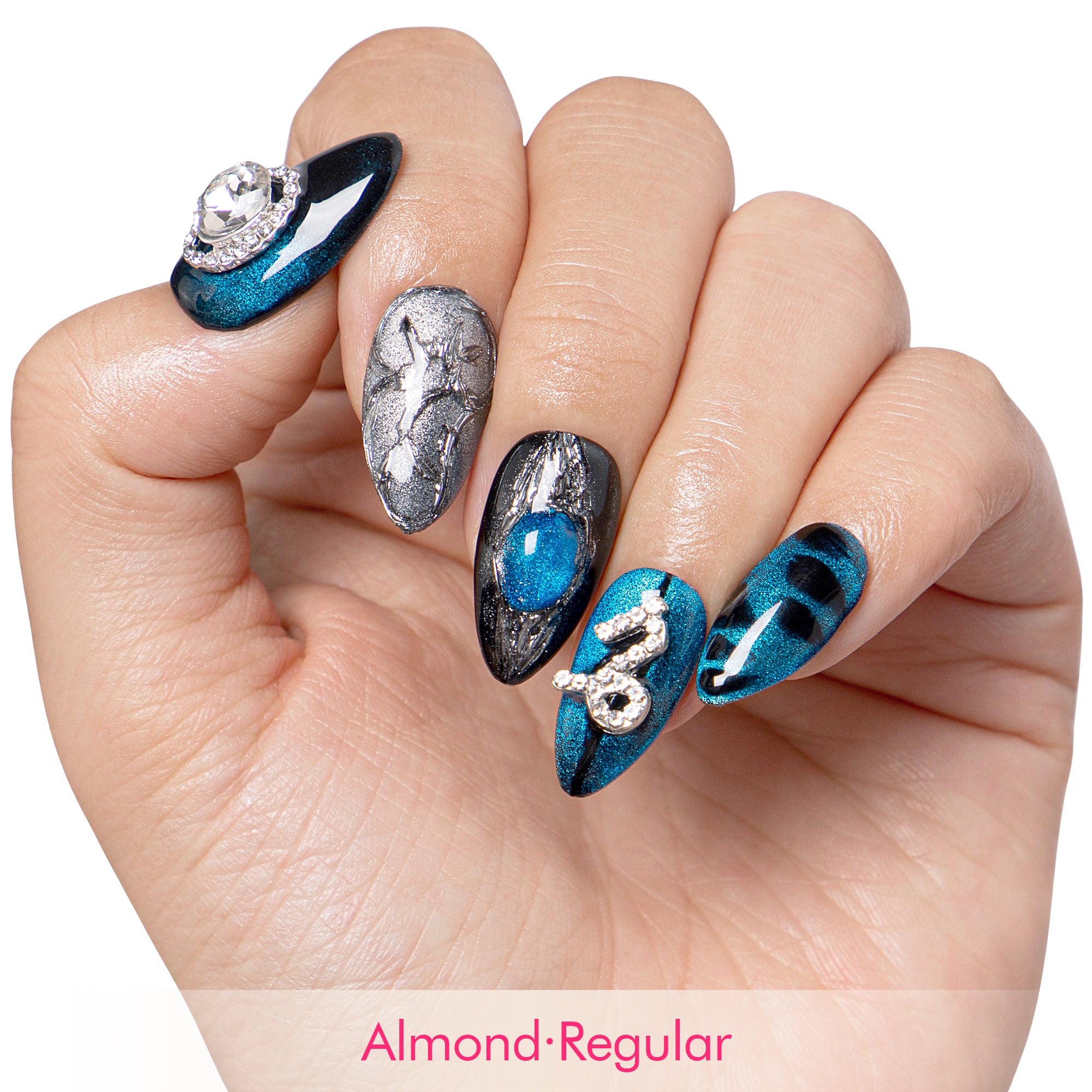 Capricorn Cosmic Energy Handmade Nails H597