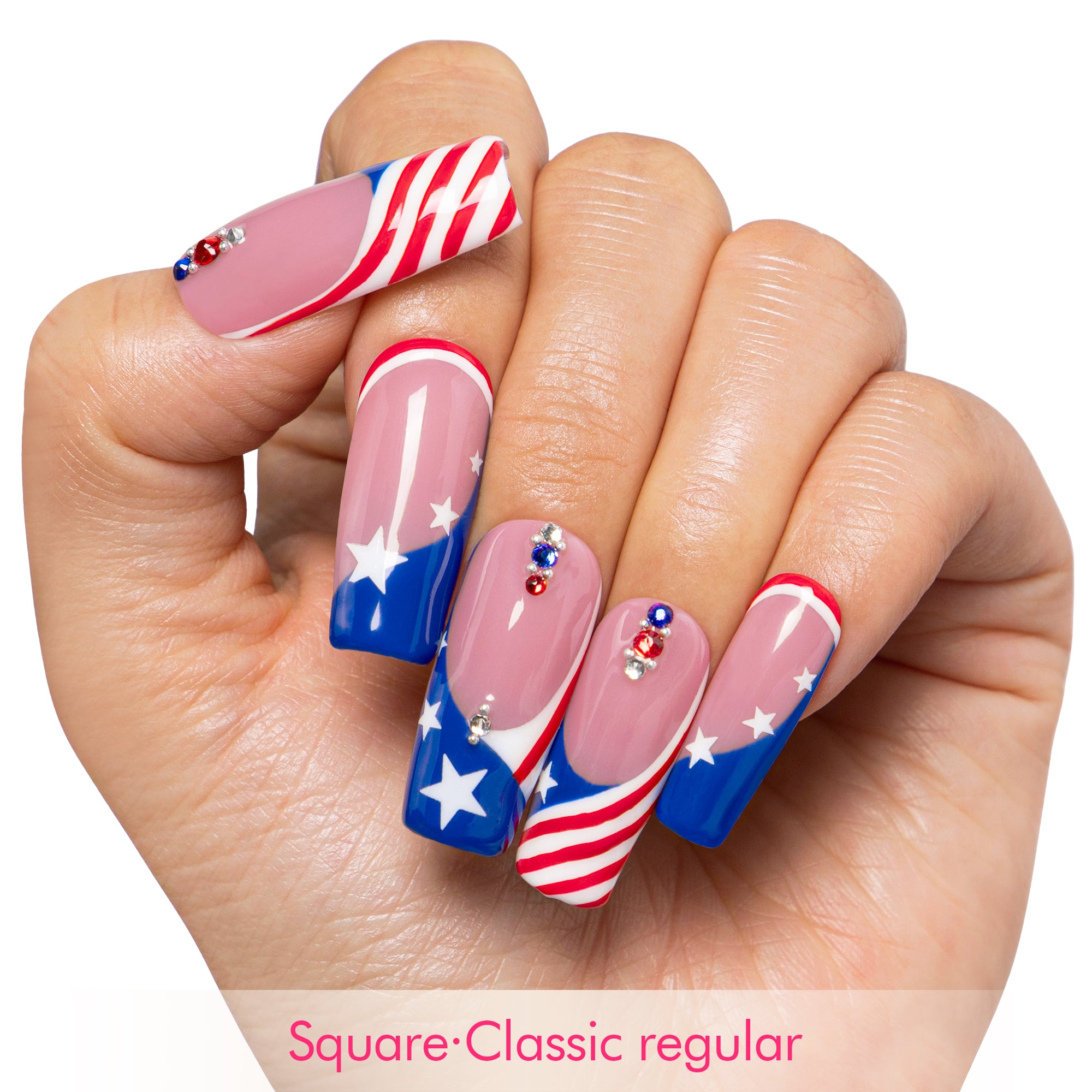 Flag Me Later Handmade Nails H600