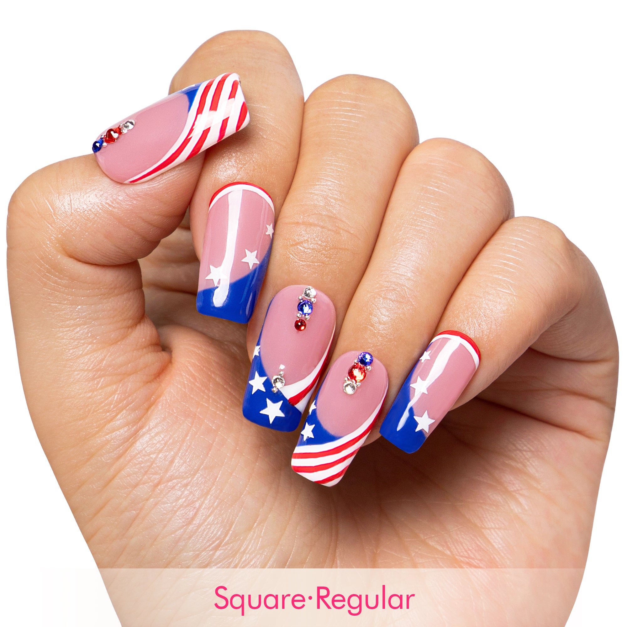 Flag Me Later Handmade Nails H600