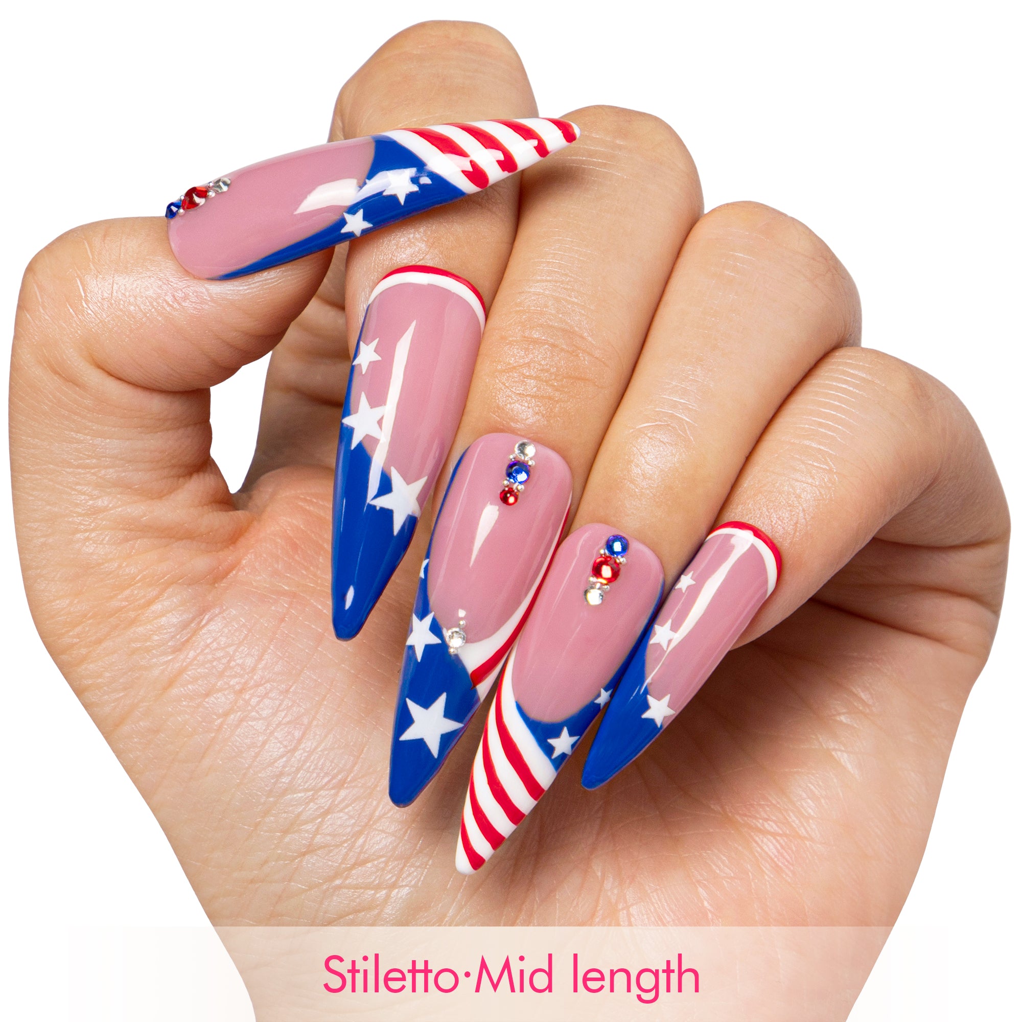 Flag Me Later Handmade Nails H600