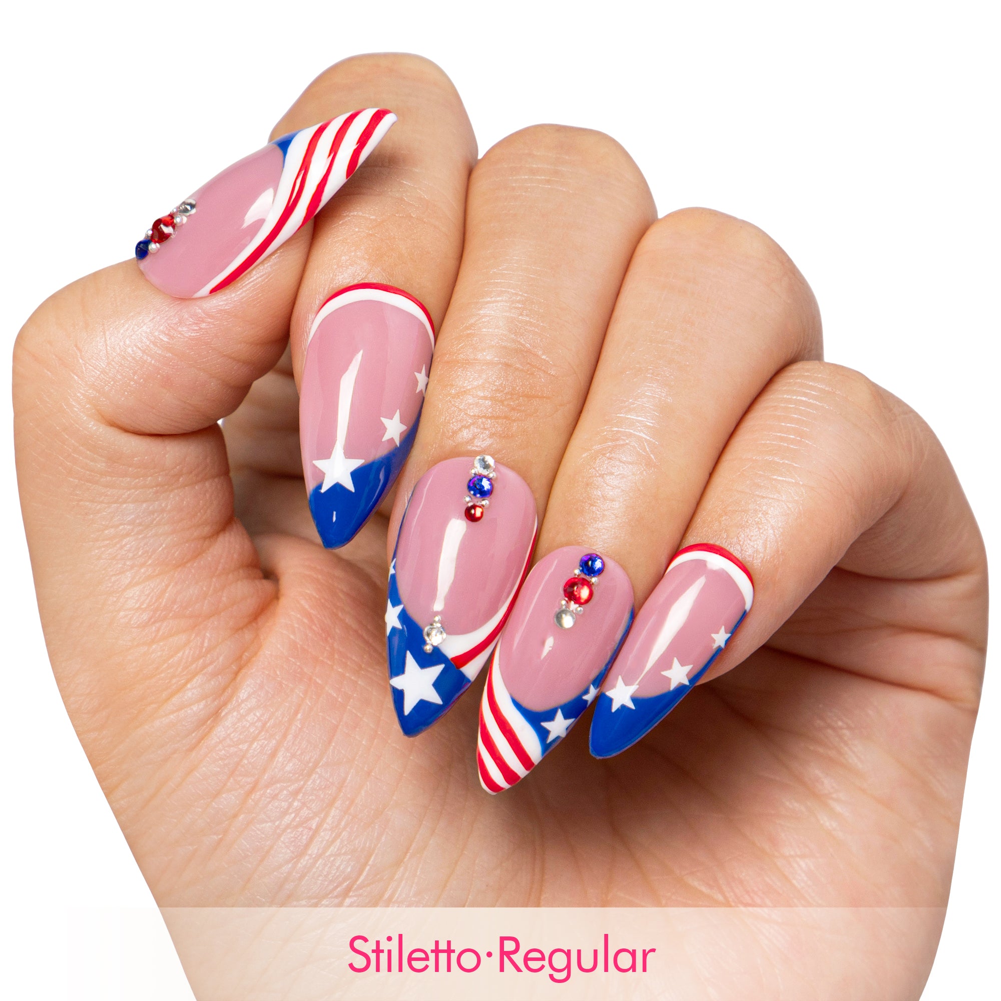 Flag Me Later Handmade Nails H600