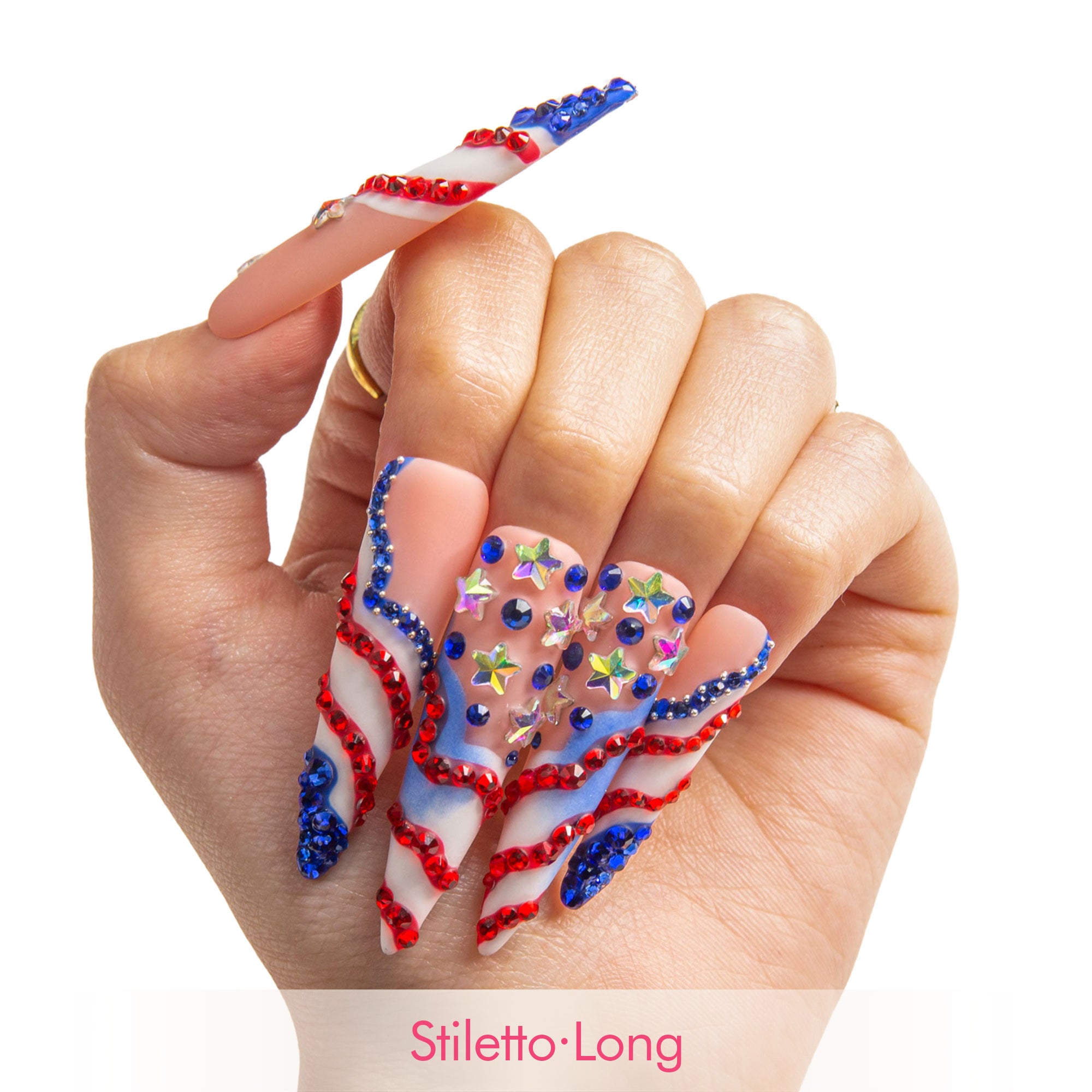 Drippin’ in Freedom Handmade Nails H601