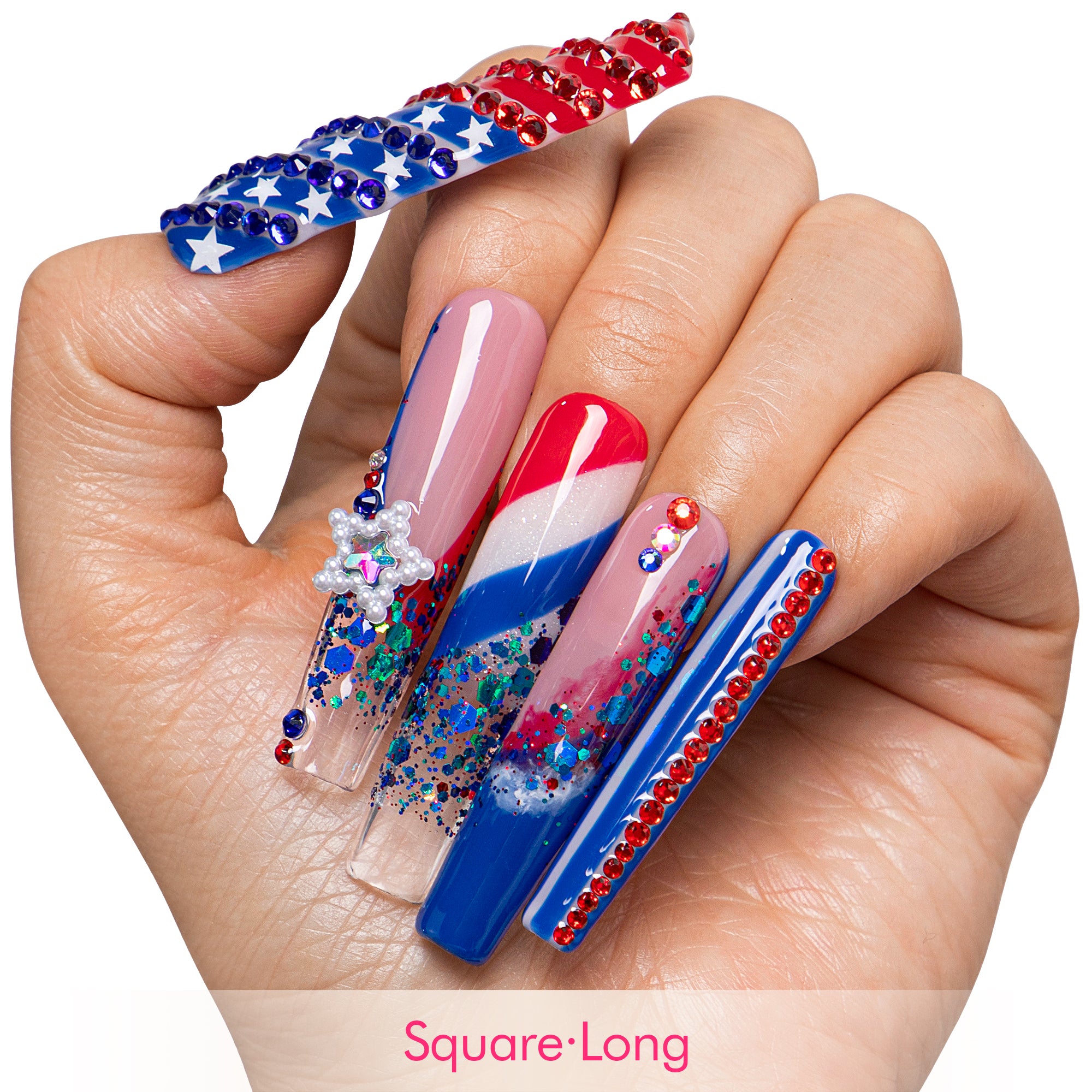 Baby, You are a firework Handmade Nails H602