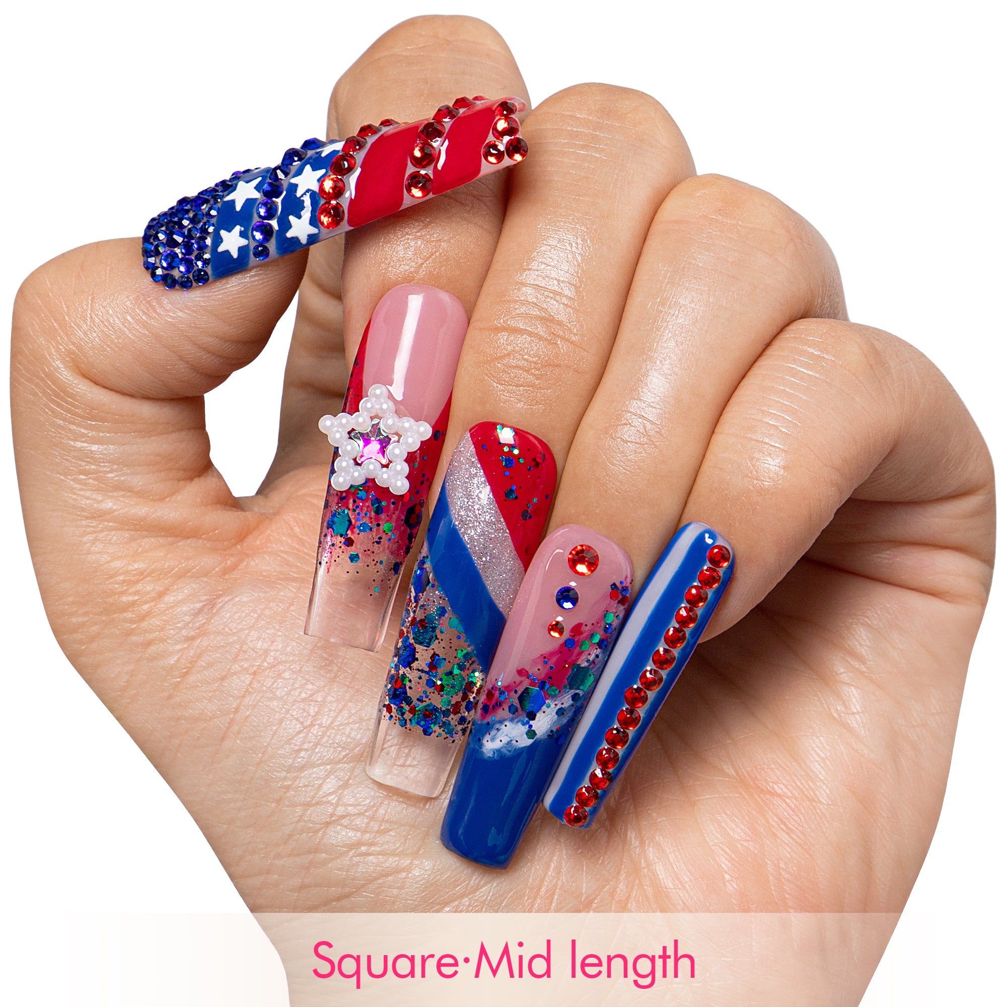 Baby, You are a firework Handmade Nails H602