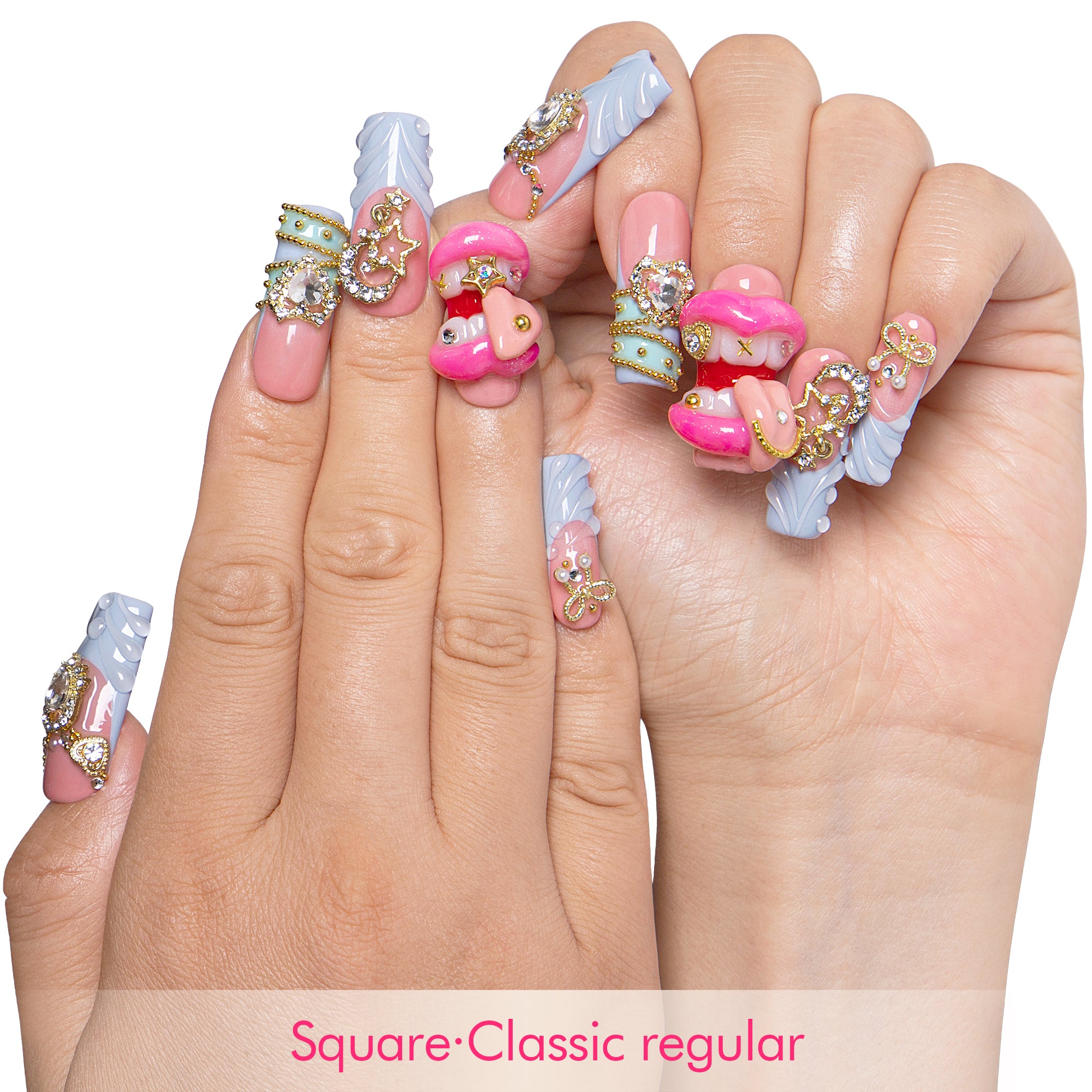 Too Cute to Care Handmade Nails H603