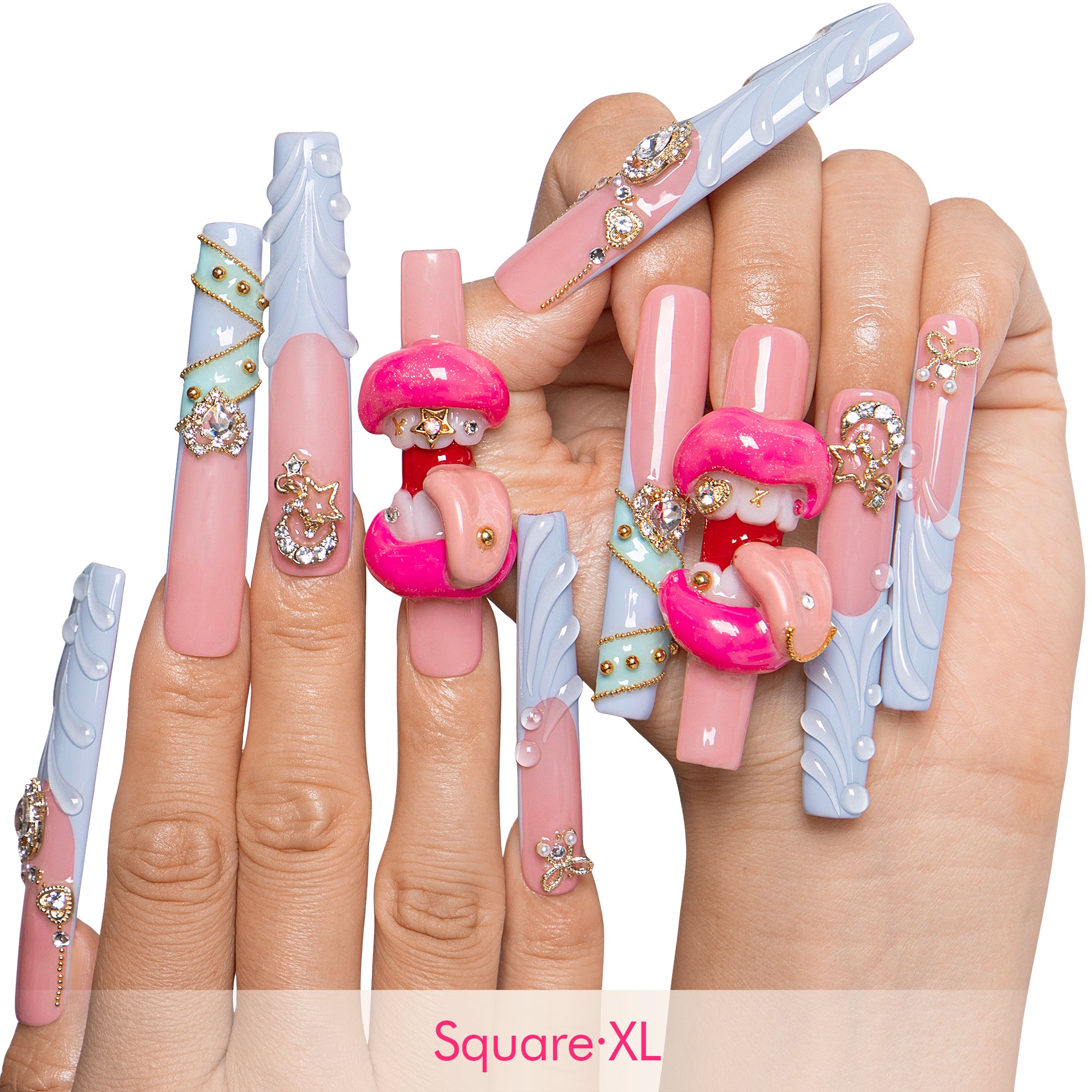 Too Cute to Care Handmade Nails H603