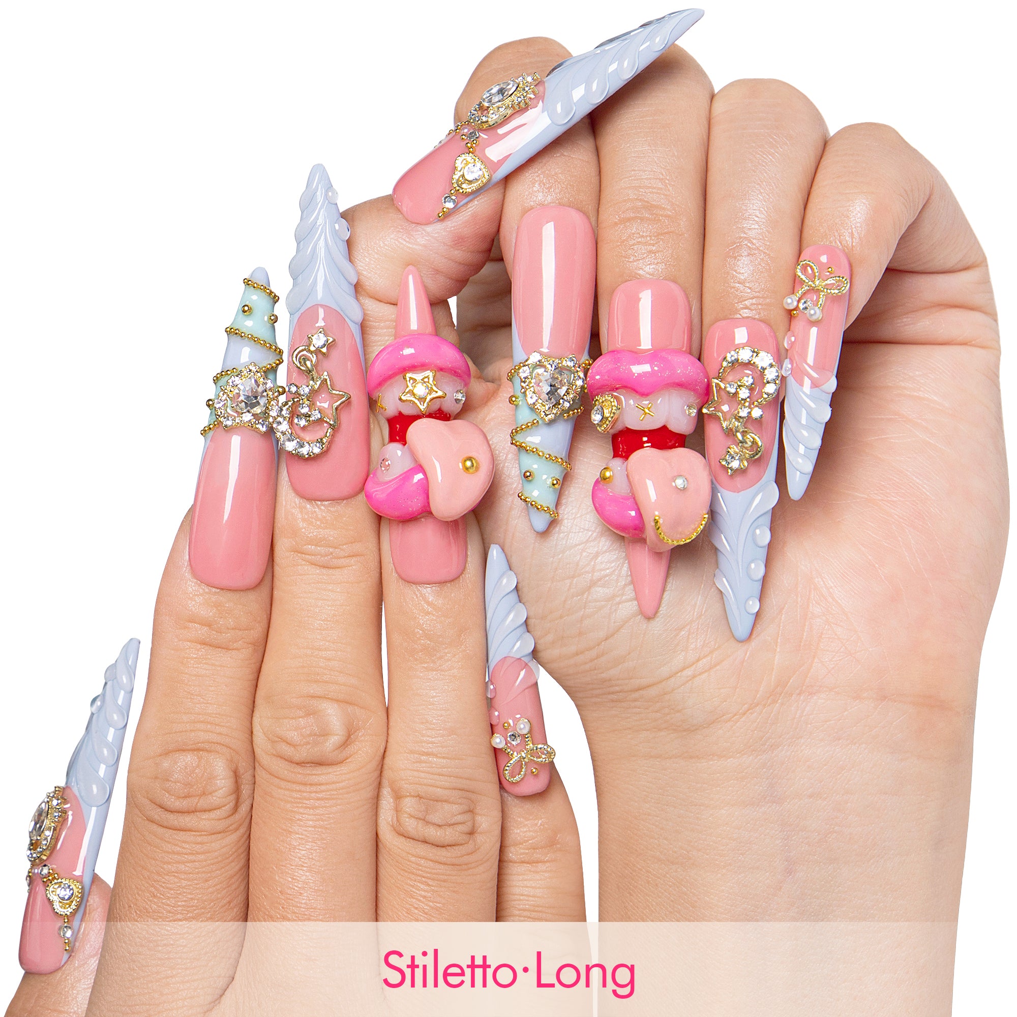 Too Cute to Care Handmade Nails H603