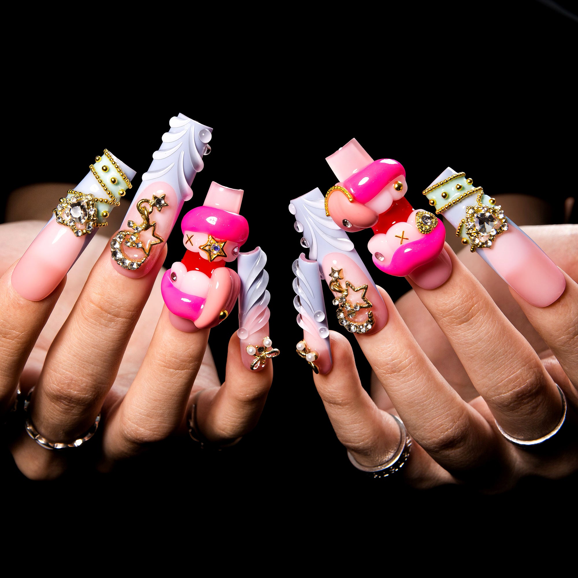 Too Cute to Care Handmade Nails H603