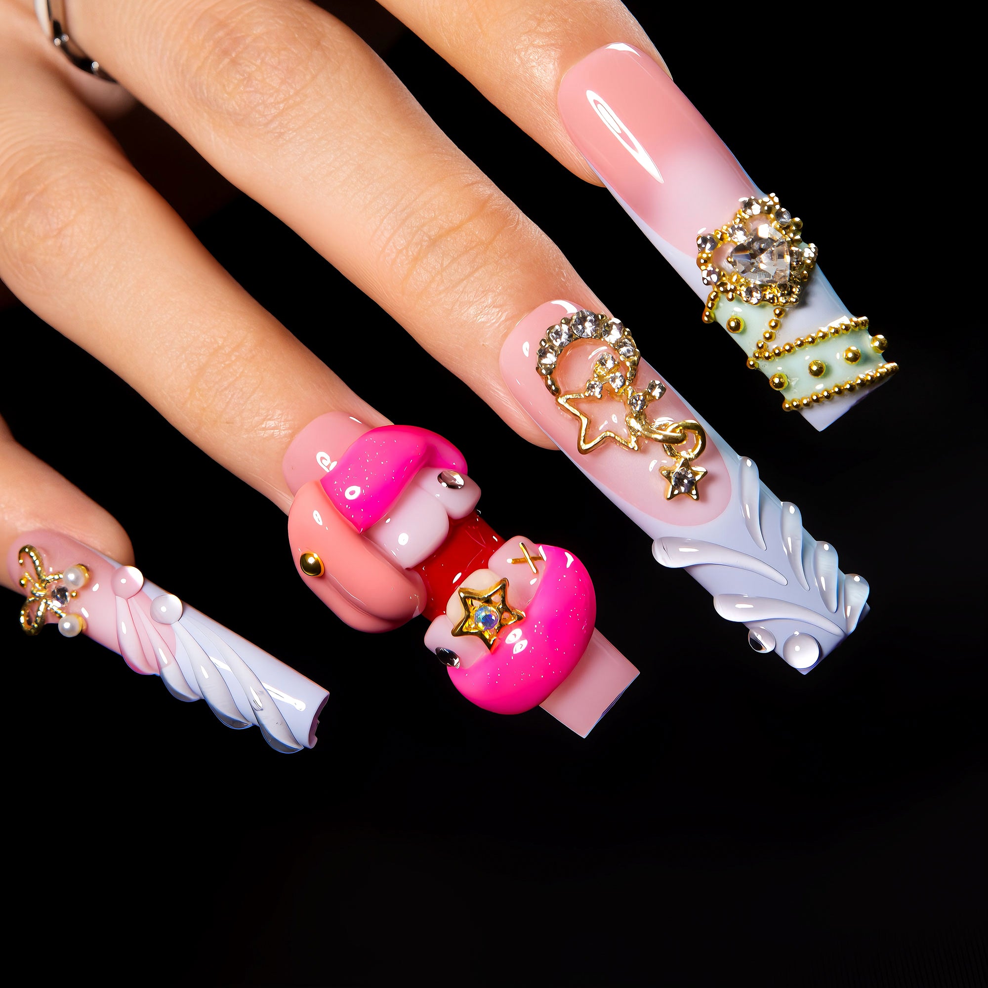 Too Cute to Care Handmade Nails H603