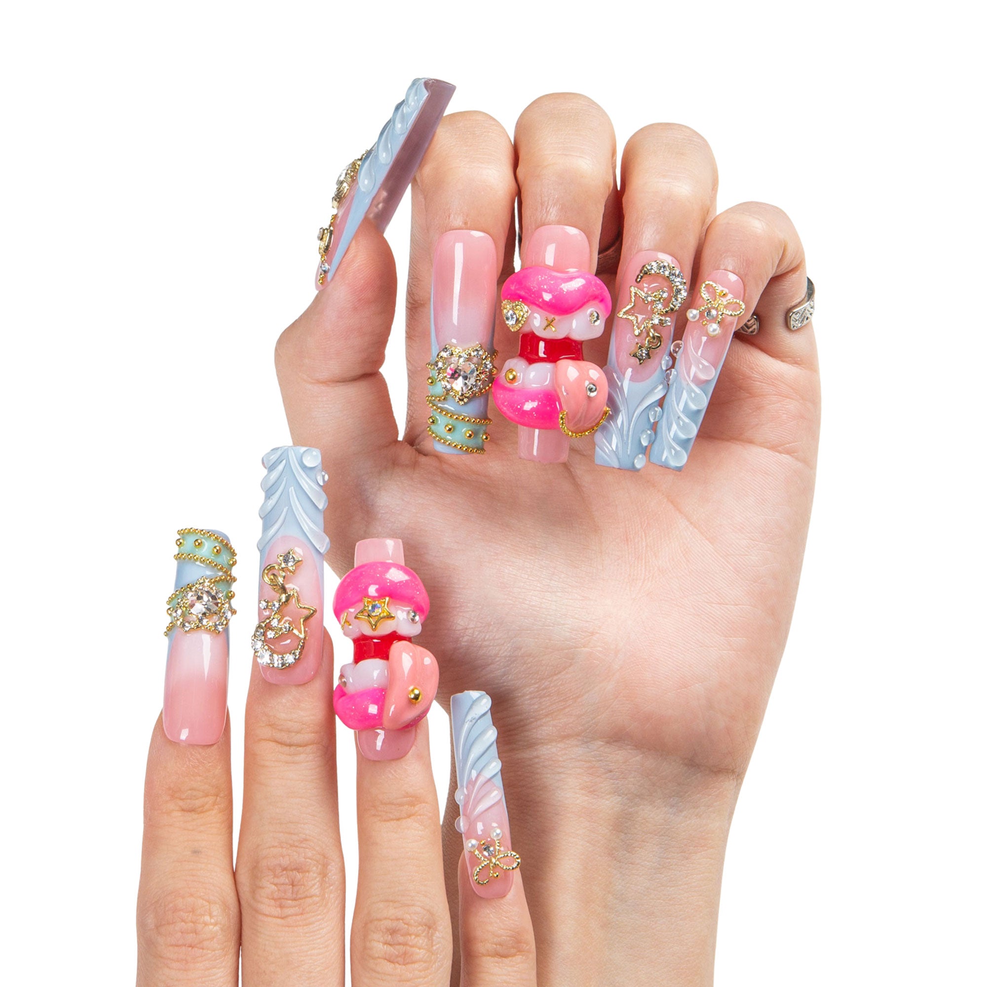 Too Cute to Care Handmade Nails H603