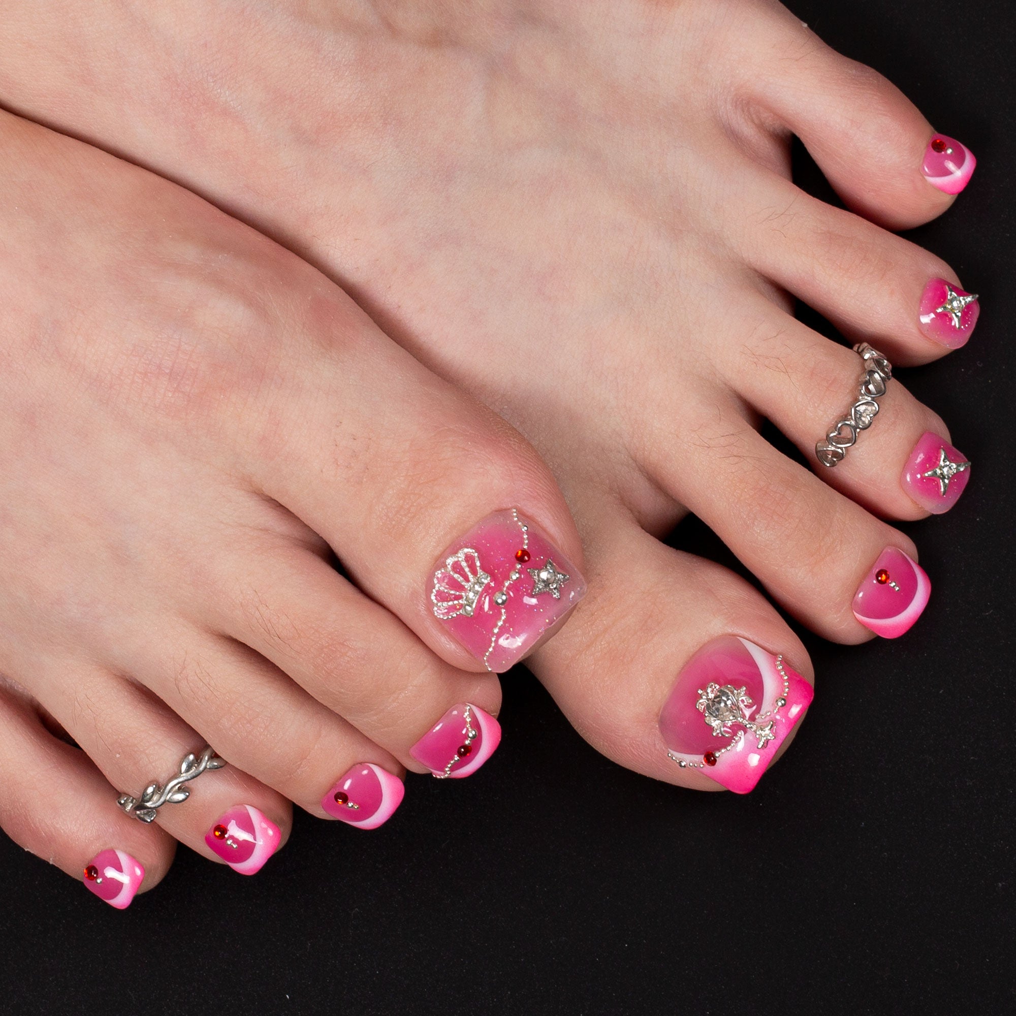 Toxic Princess Era T604 Toe Nails - 20Pcs Free Size