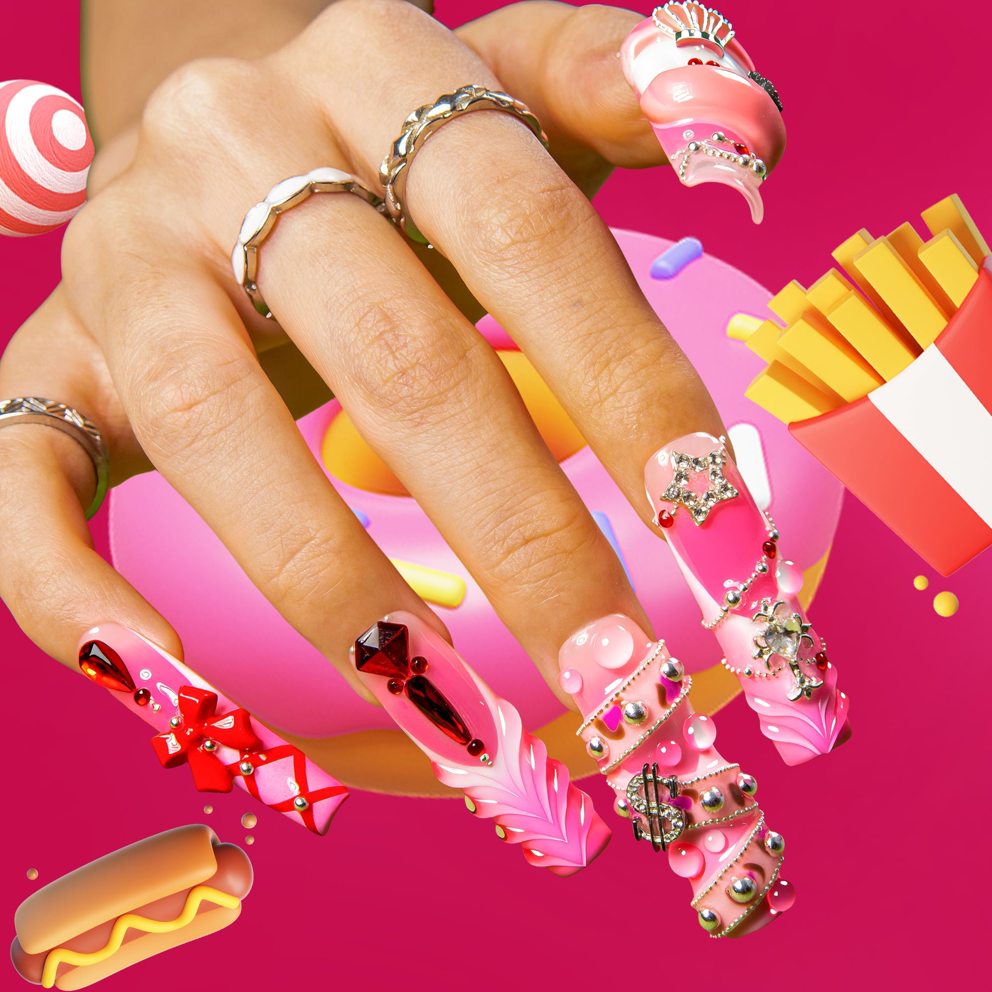 Toxic Princess Era Handmade Nails H604
