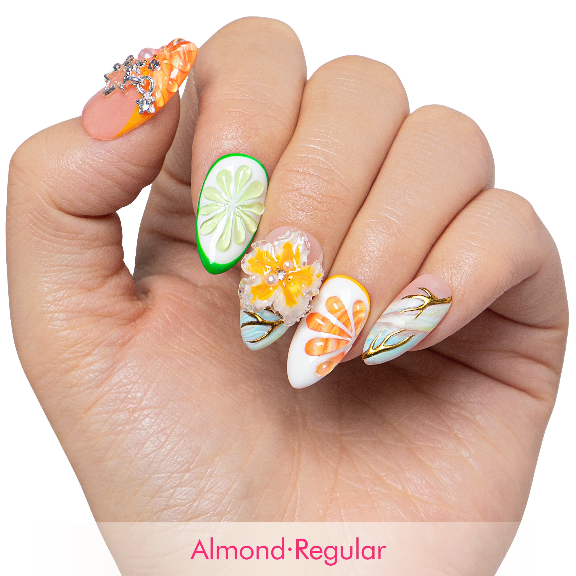 Juicy But Jaded Handmade Nails H605