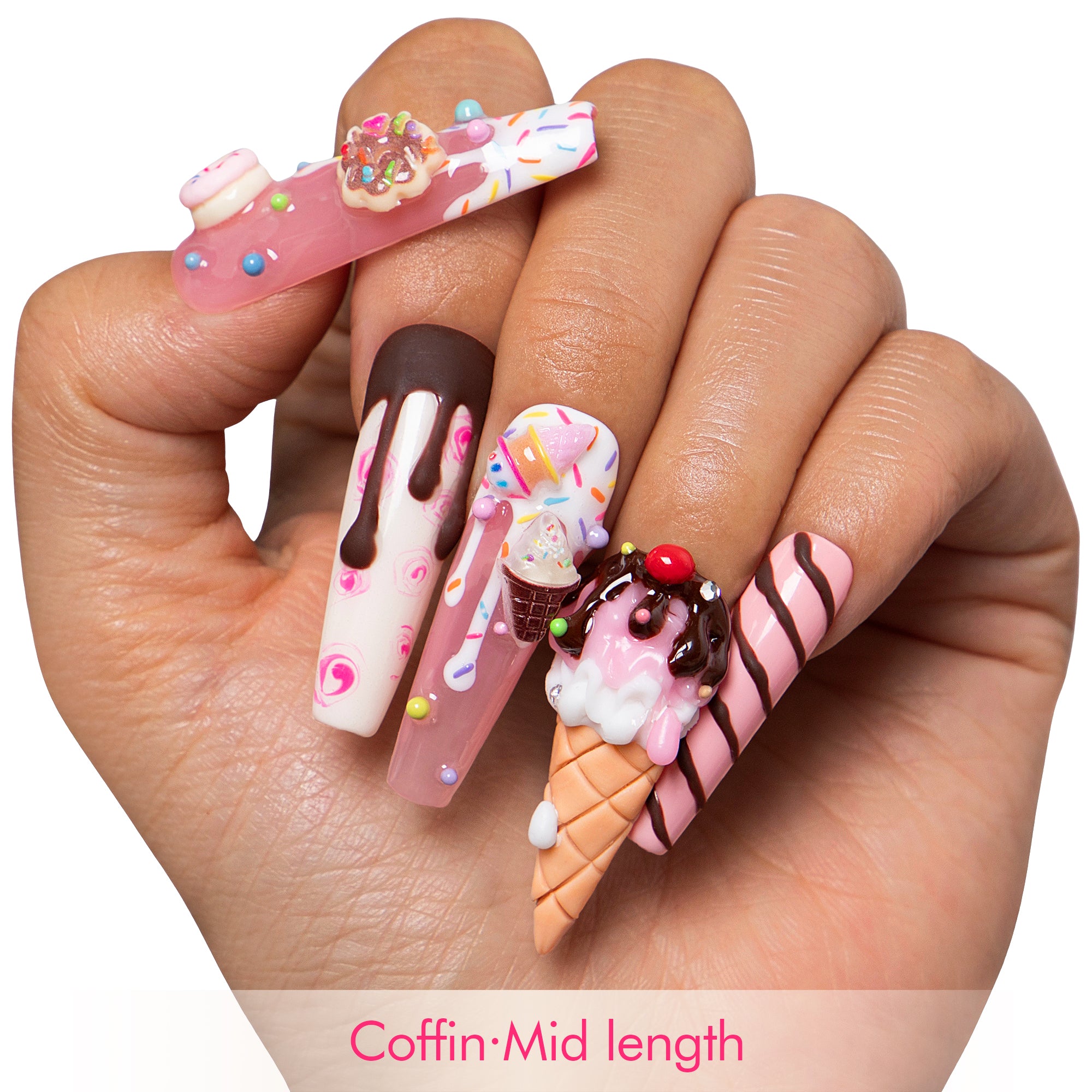 Sugar High, Boy Bye! Handmade Nails H606