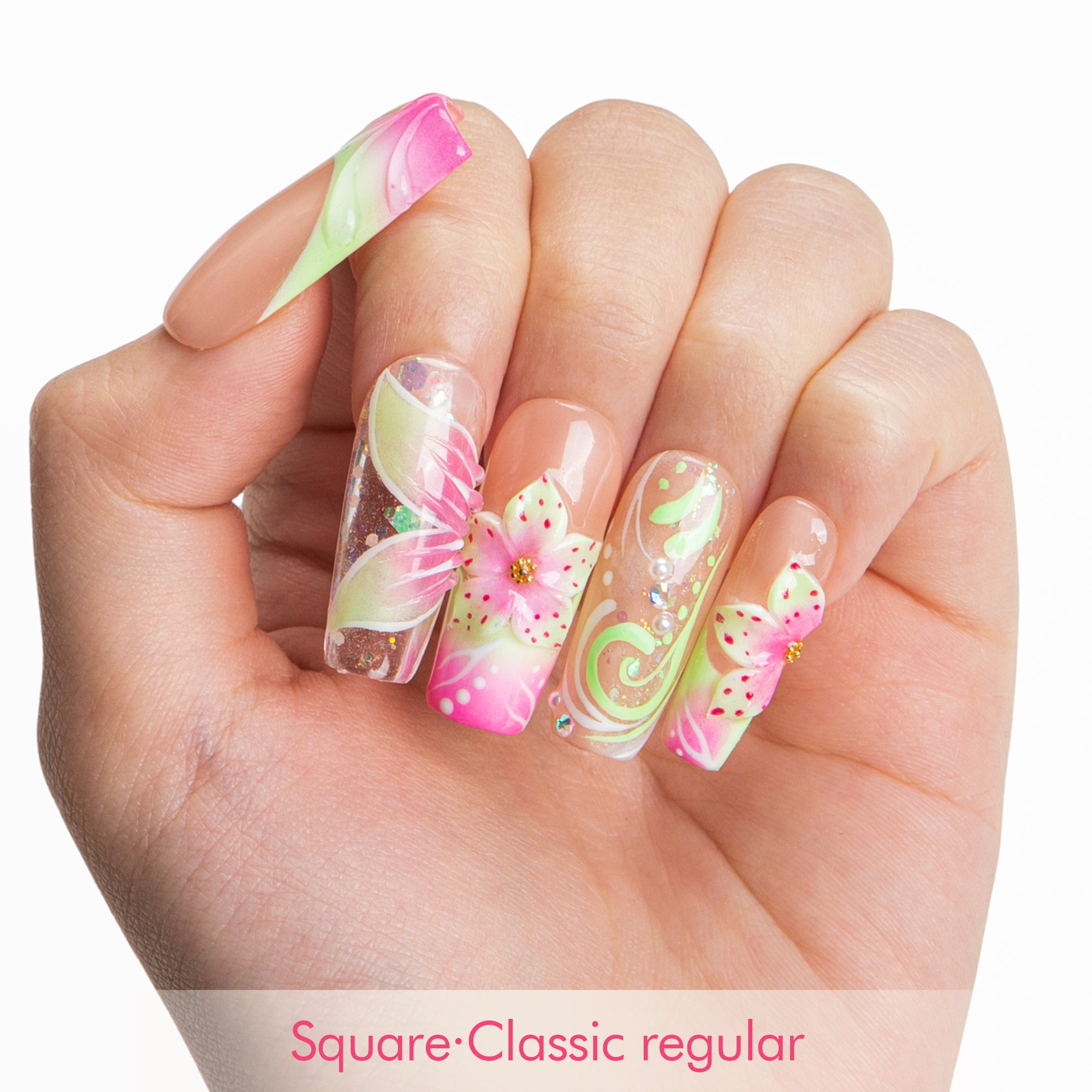 Flower Child, Heartbreaker Handmade Nails H607