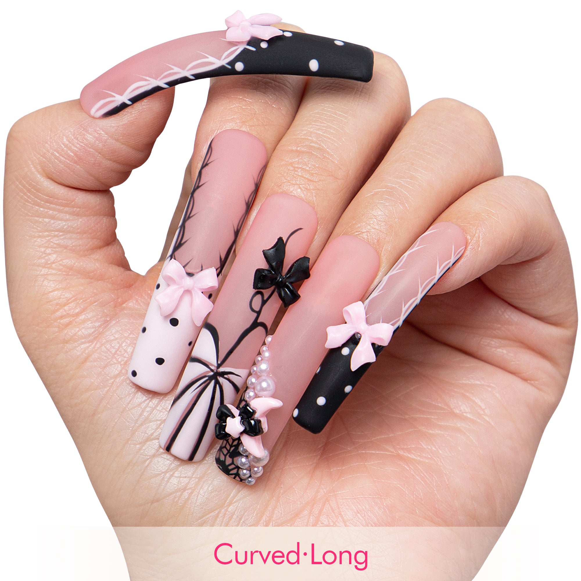 Midnight Doll Handmade Nails H608